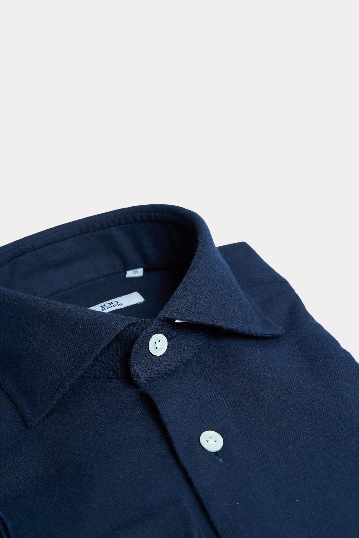 Flannel shirt in navy
