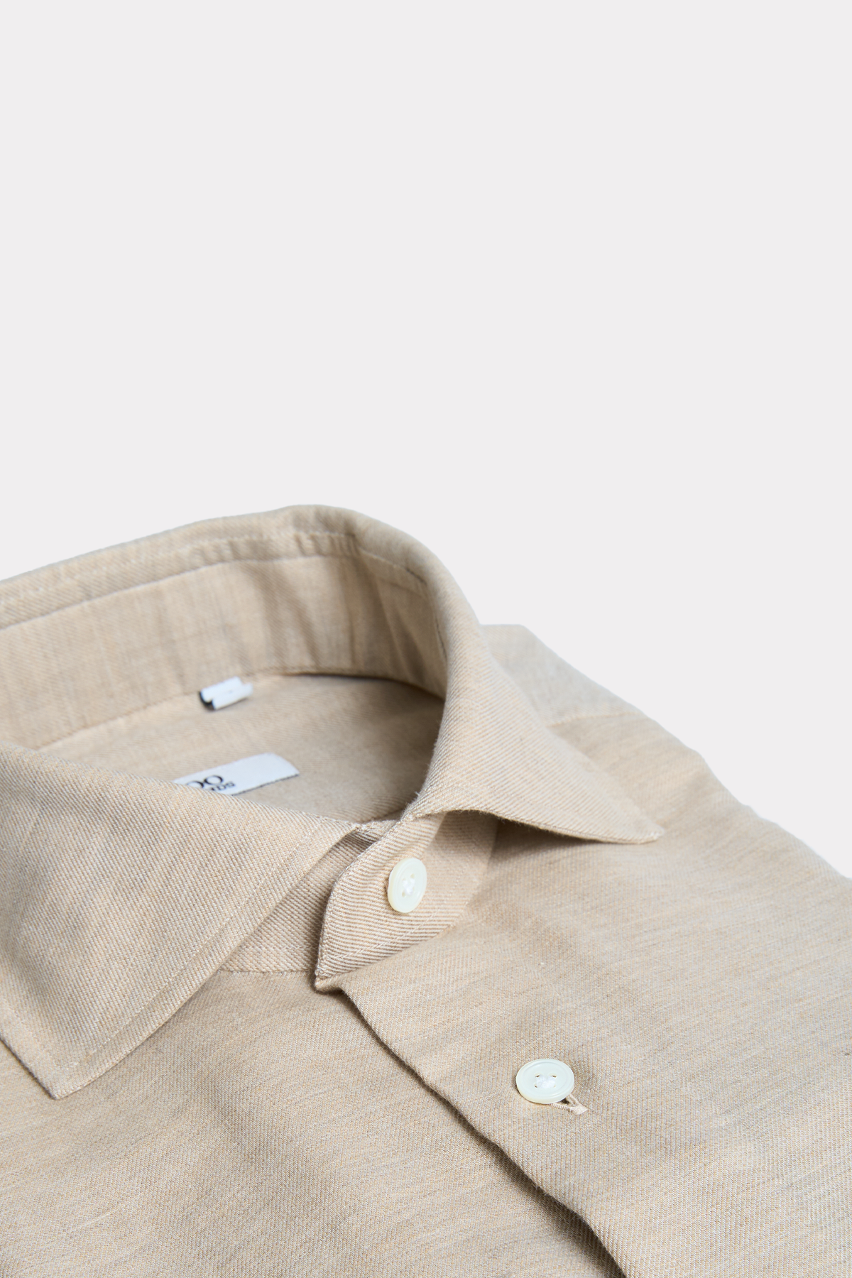 Flannel shirt in beige