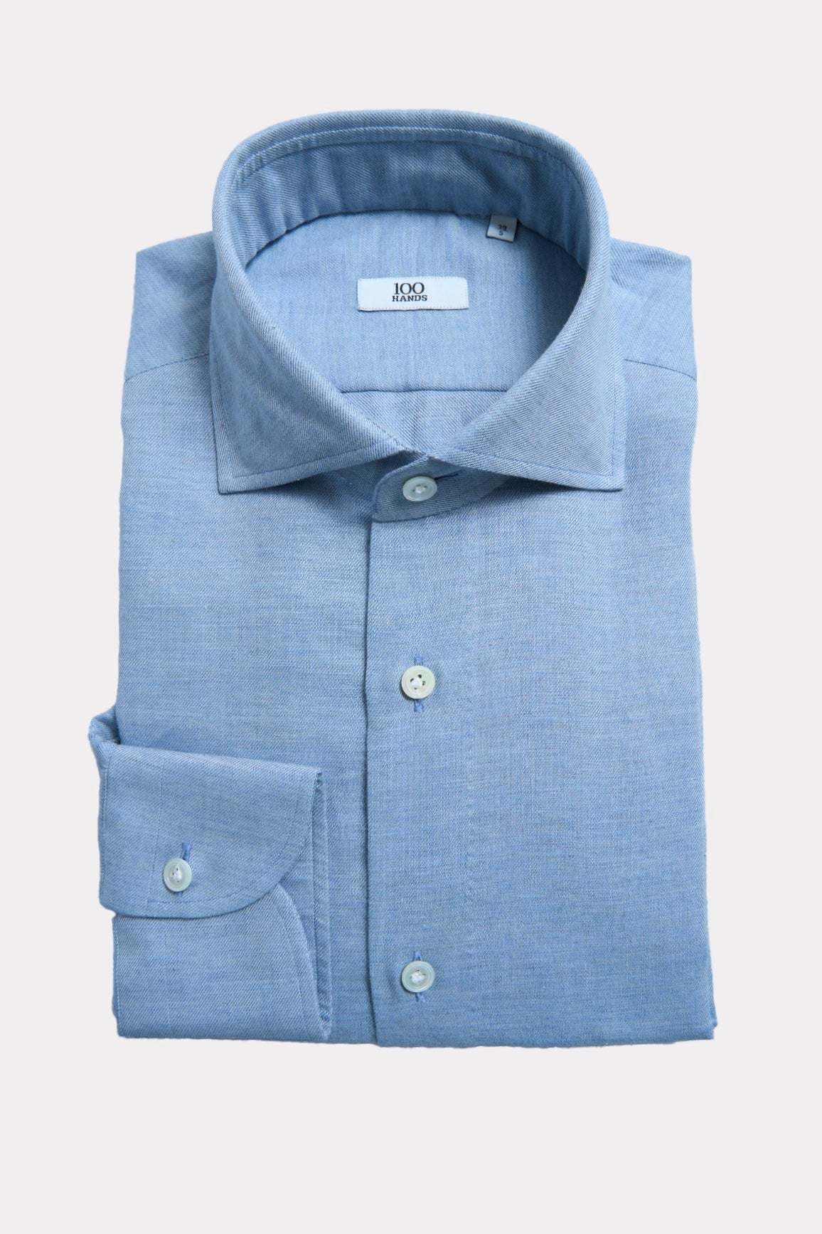 Flannel shirt in light blue