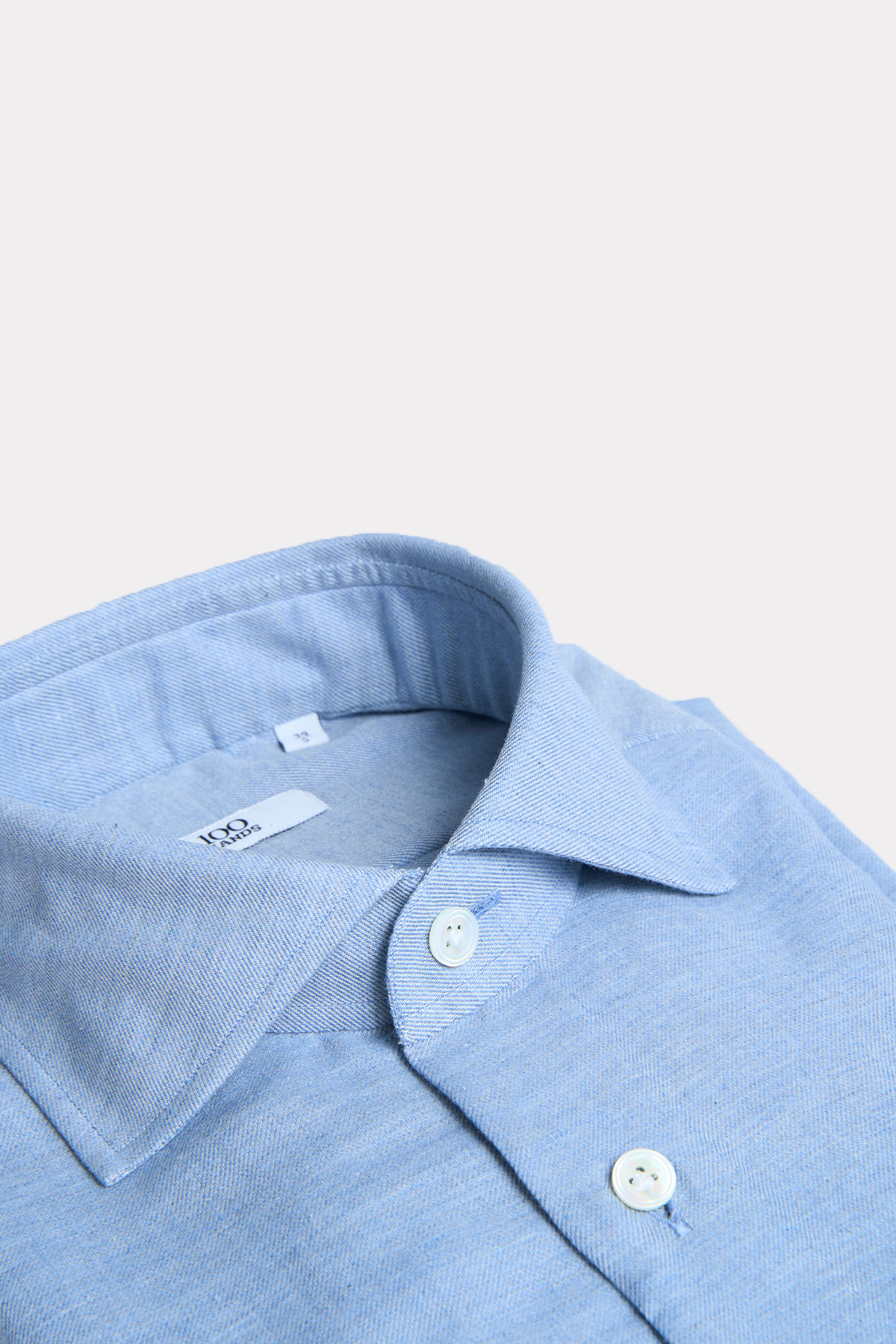 Flannel shirt in light blue