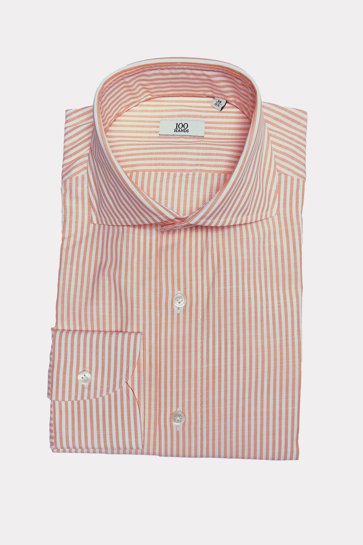 Hemd in orange weiss gestreift