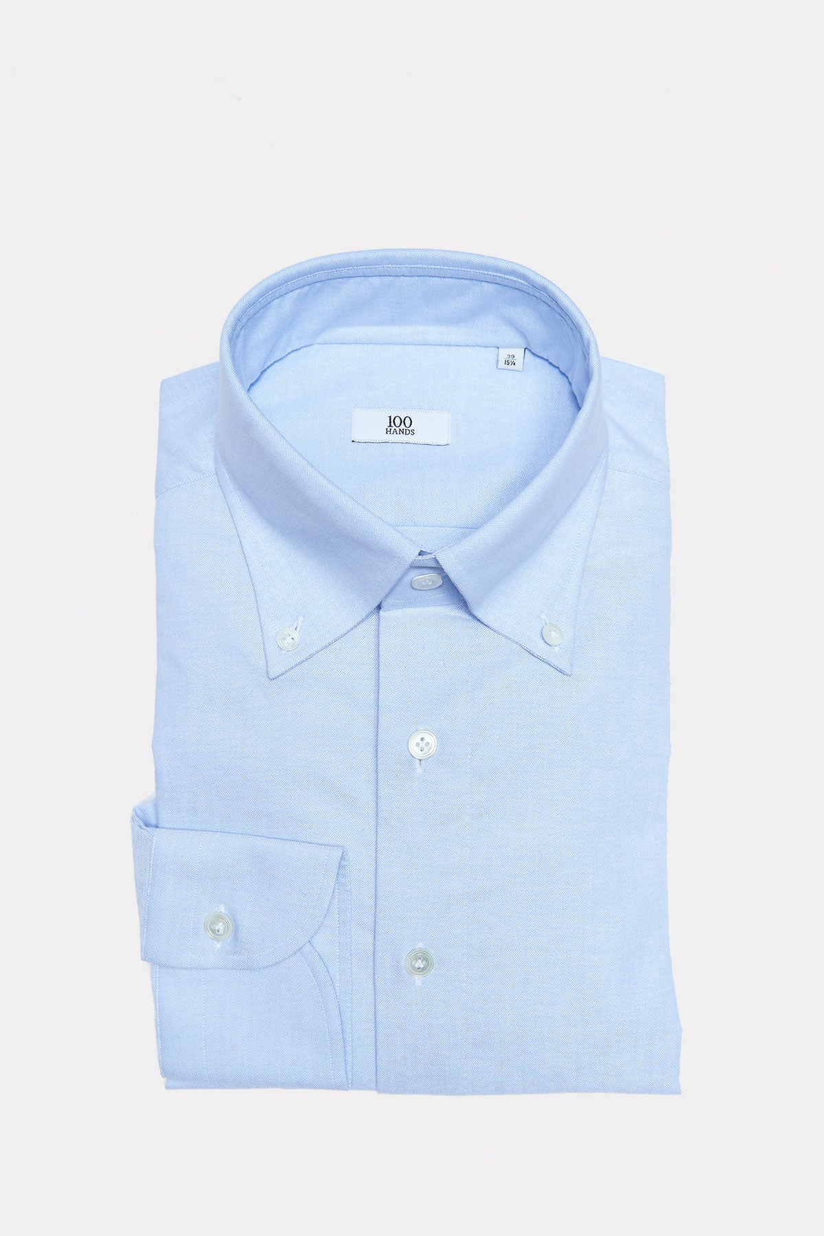 Hemd mit Button-Down-Kragen in hellblau