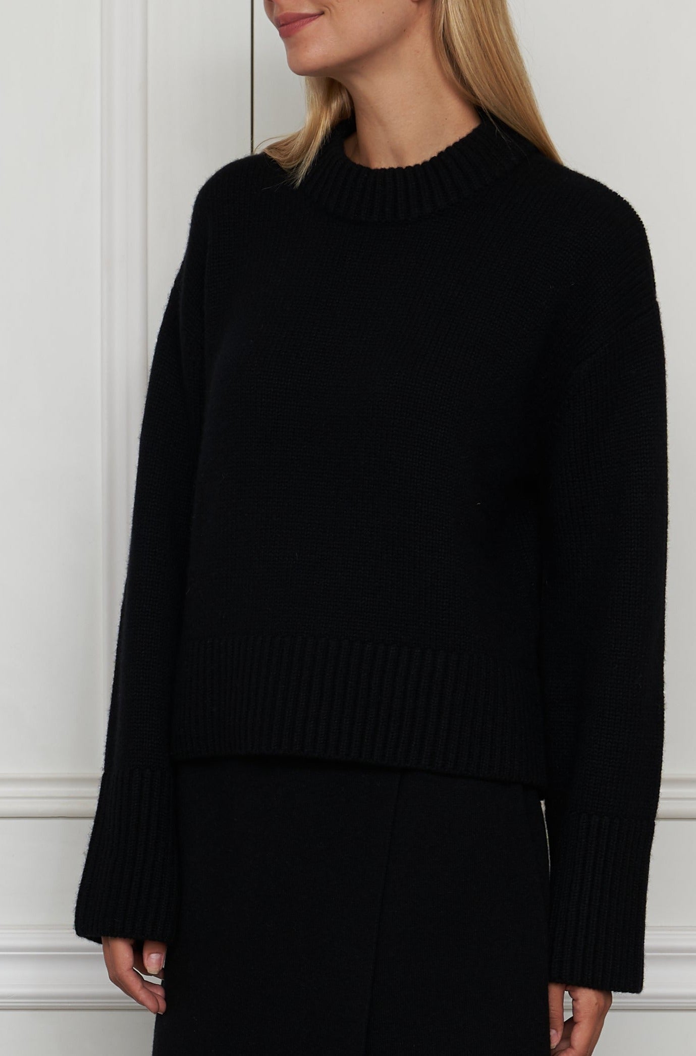 Cashmere Pullover in schwarz