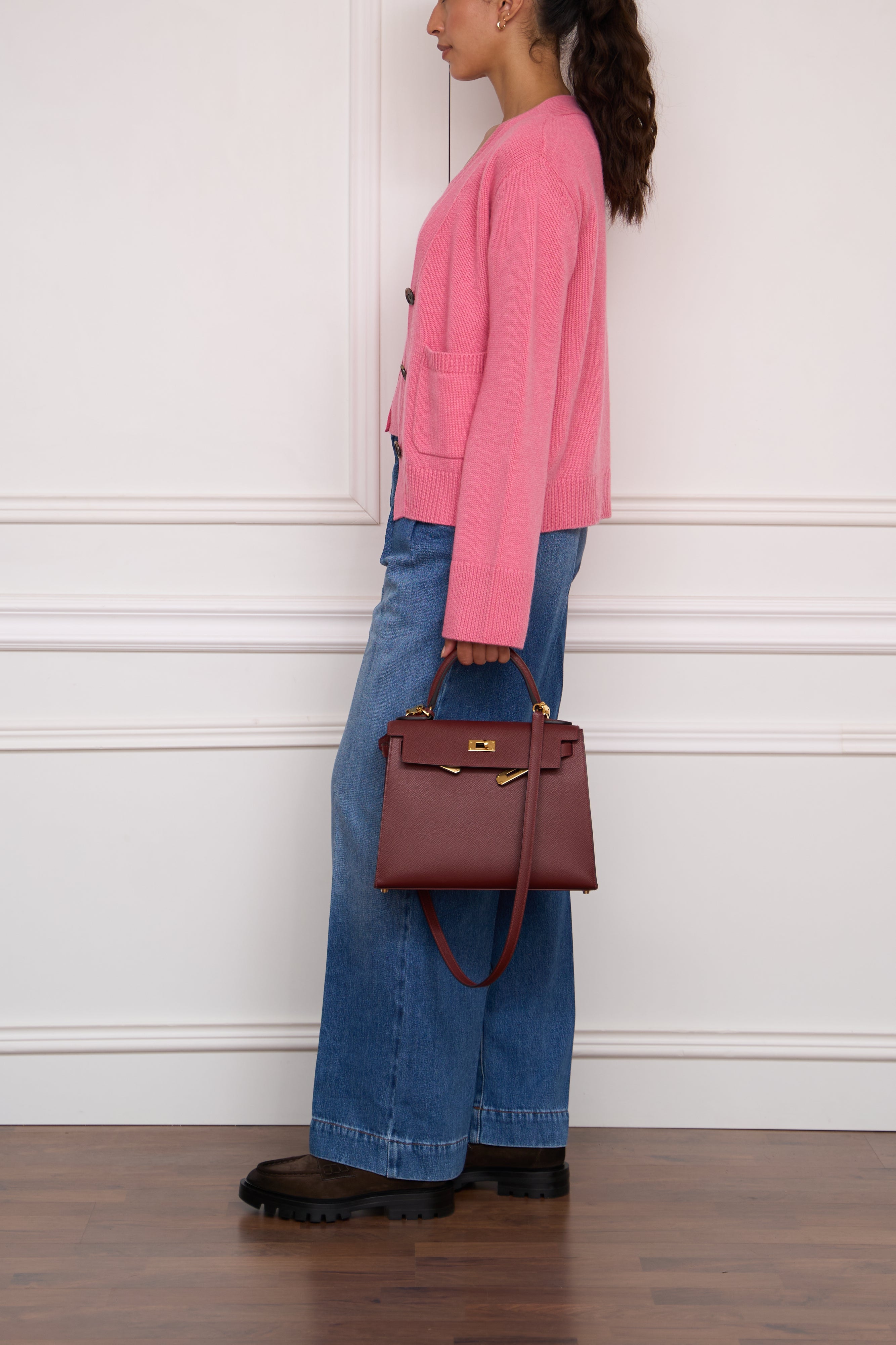 Cashmere-Strickjacke 'Danni' in pink