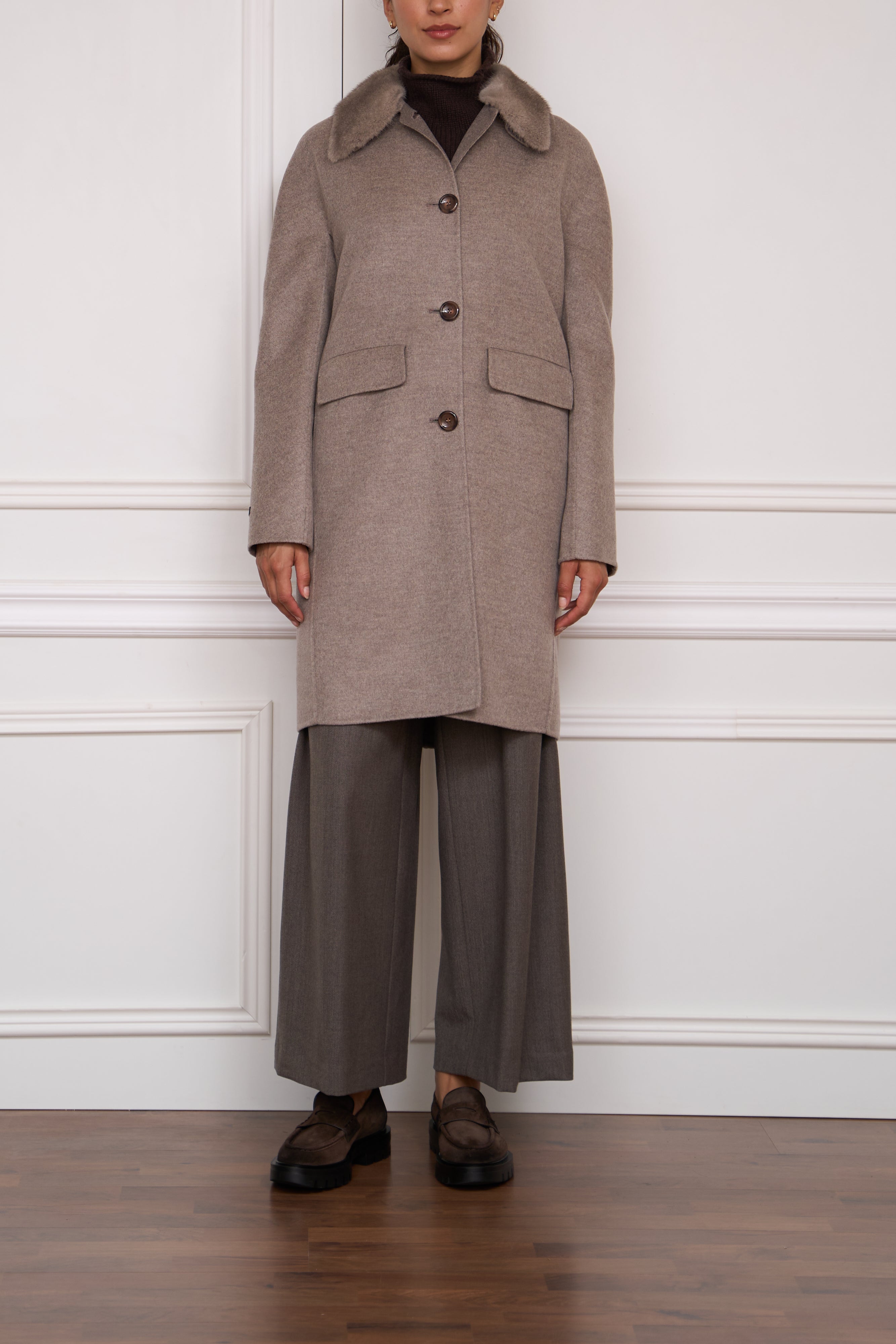 Coat 'Nina' in dark blue