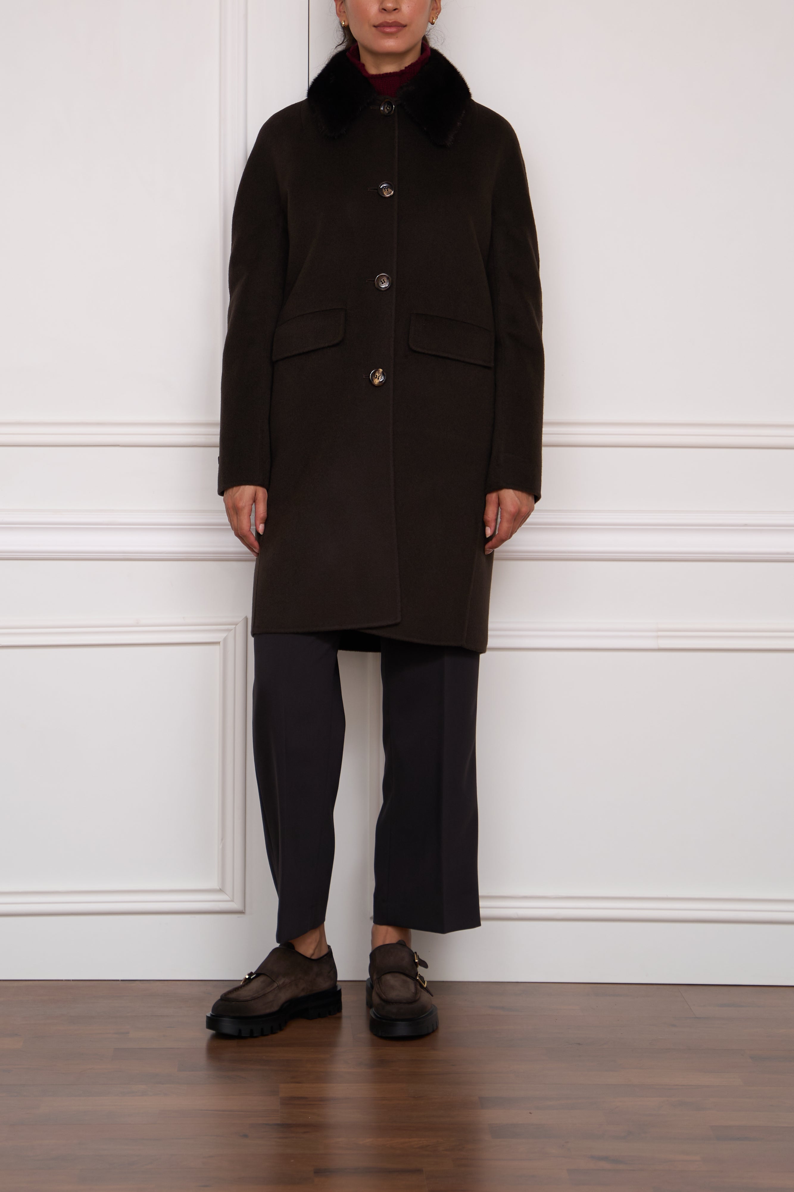 Coat 'Nina' in dark blue