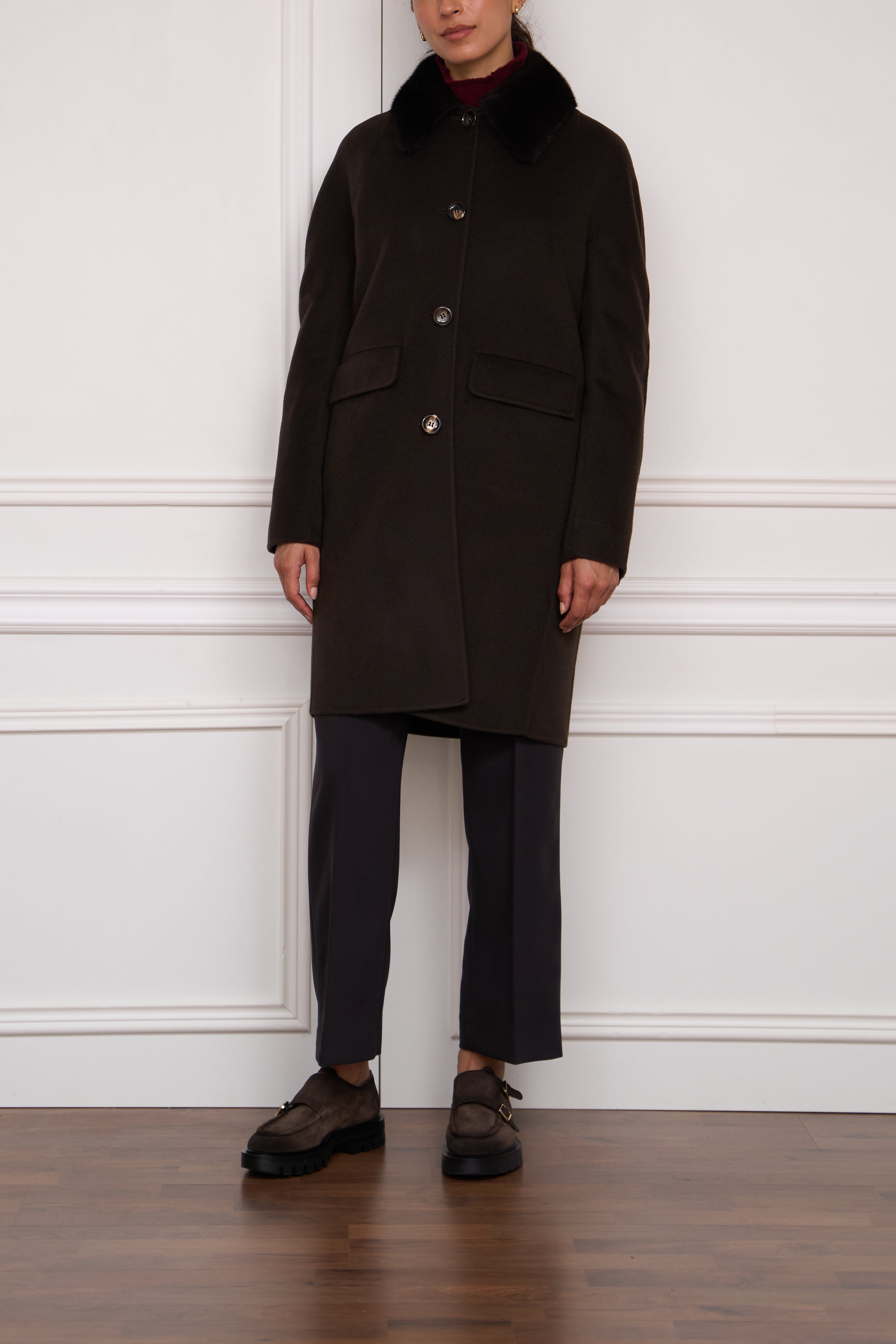 Coat 'Nina' in dark blue