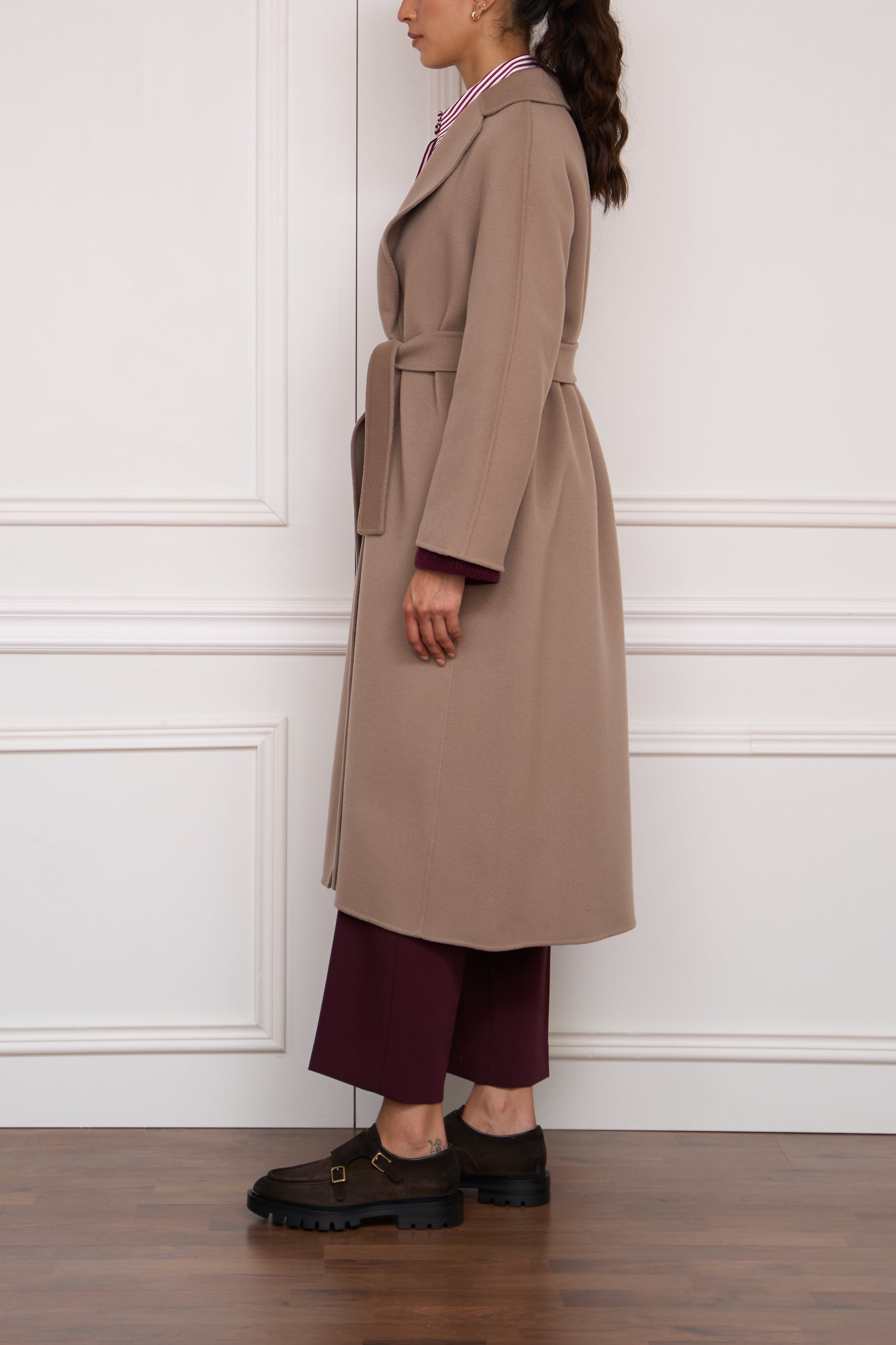 Wollmantel 'Esturia' in taupe