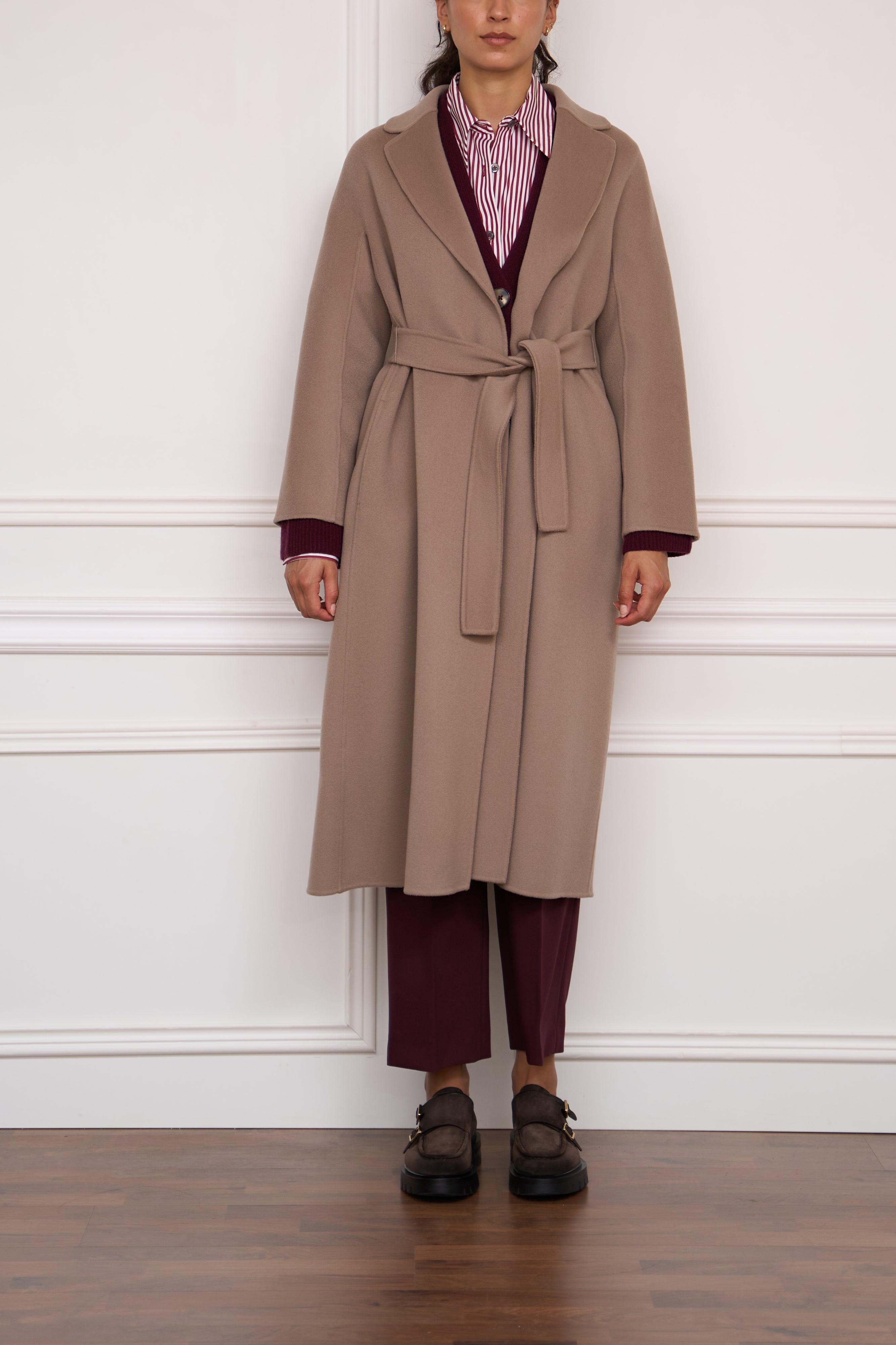 Wollmantel 'Esturia' in taupe