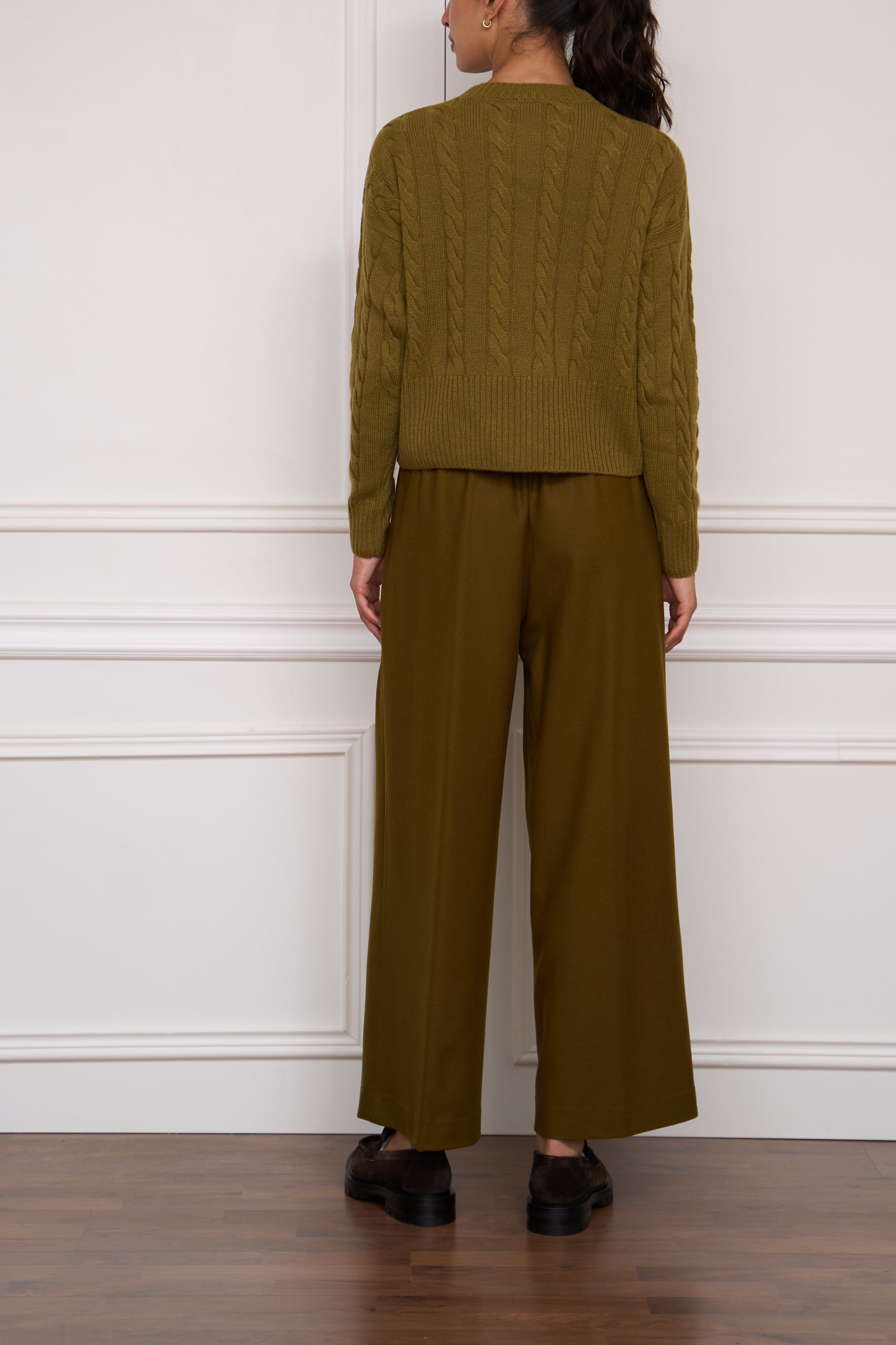Cashmere Pullover in grün