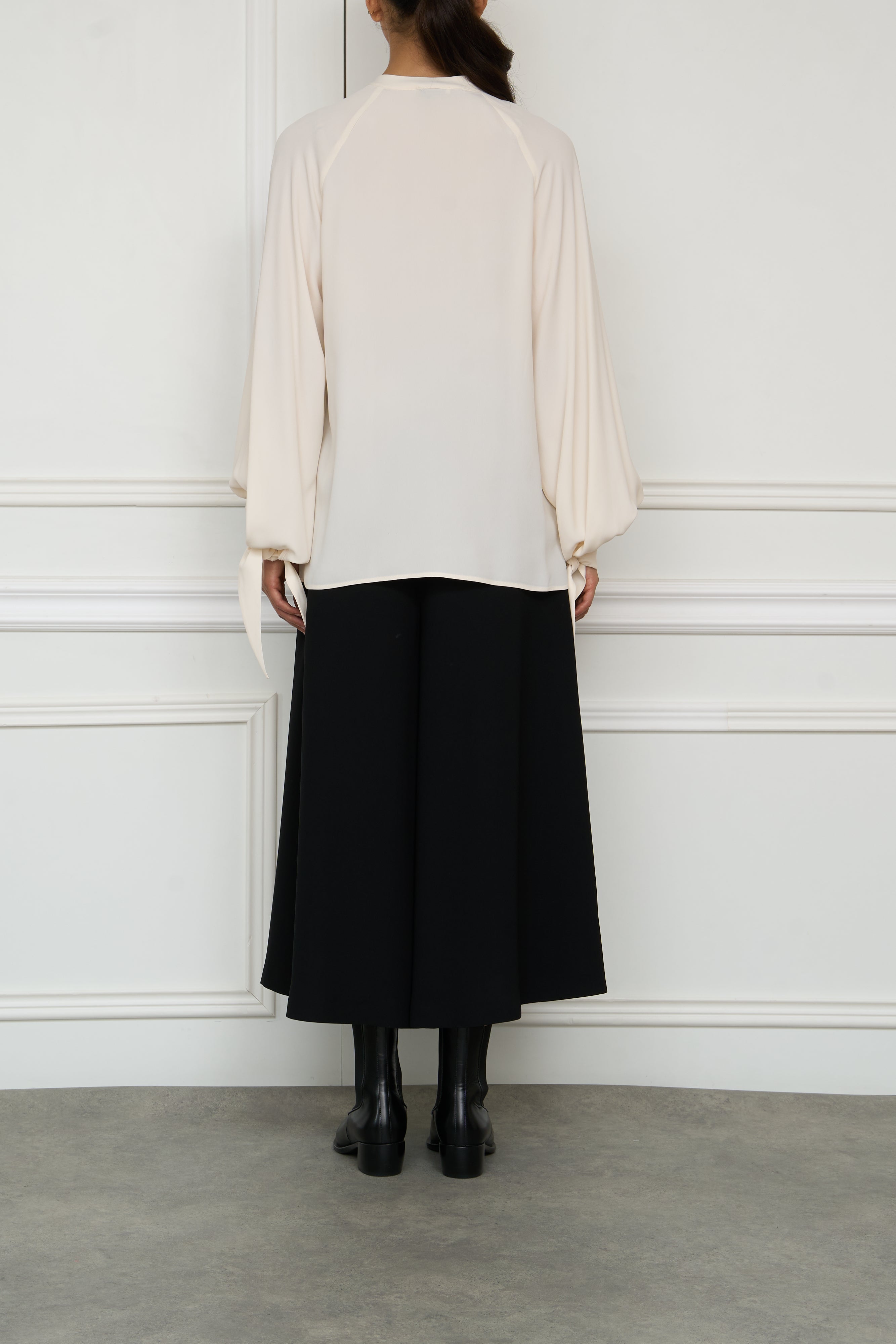 Bluse in creme