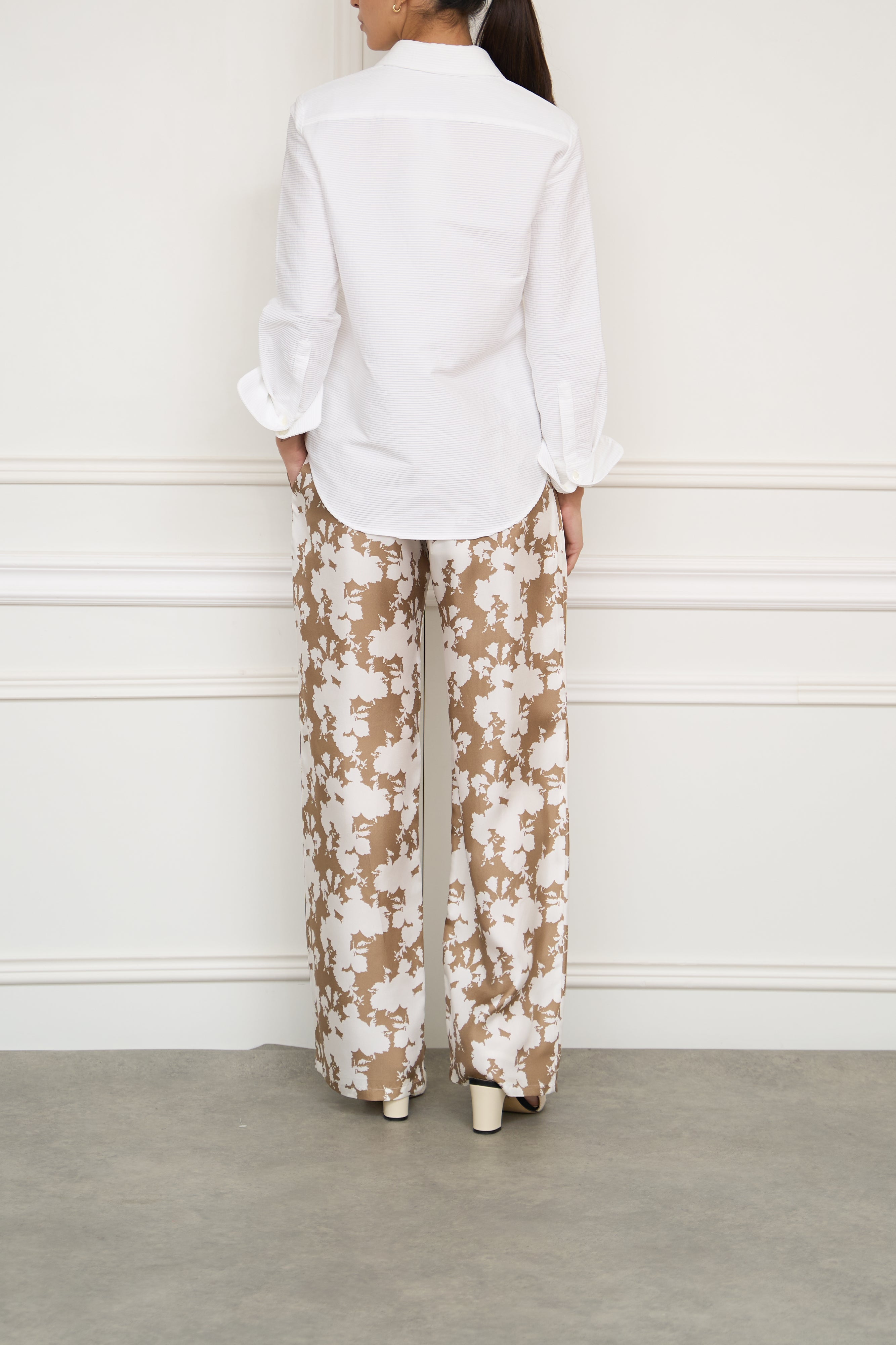 Lambskin jacket in cream