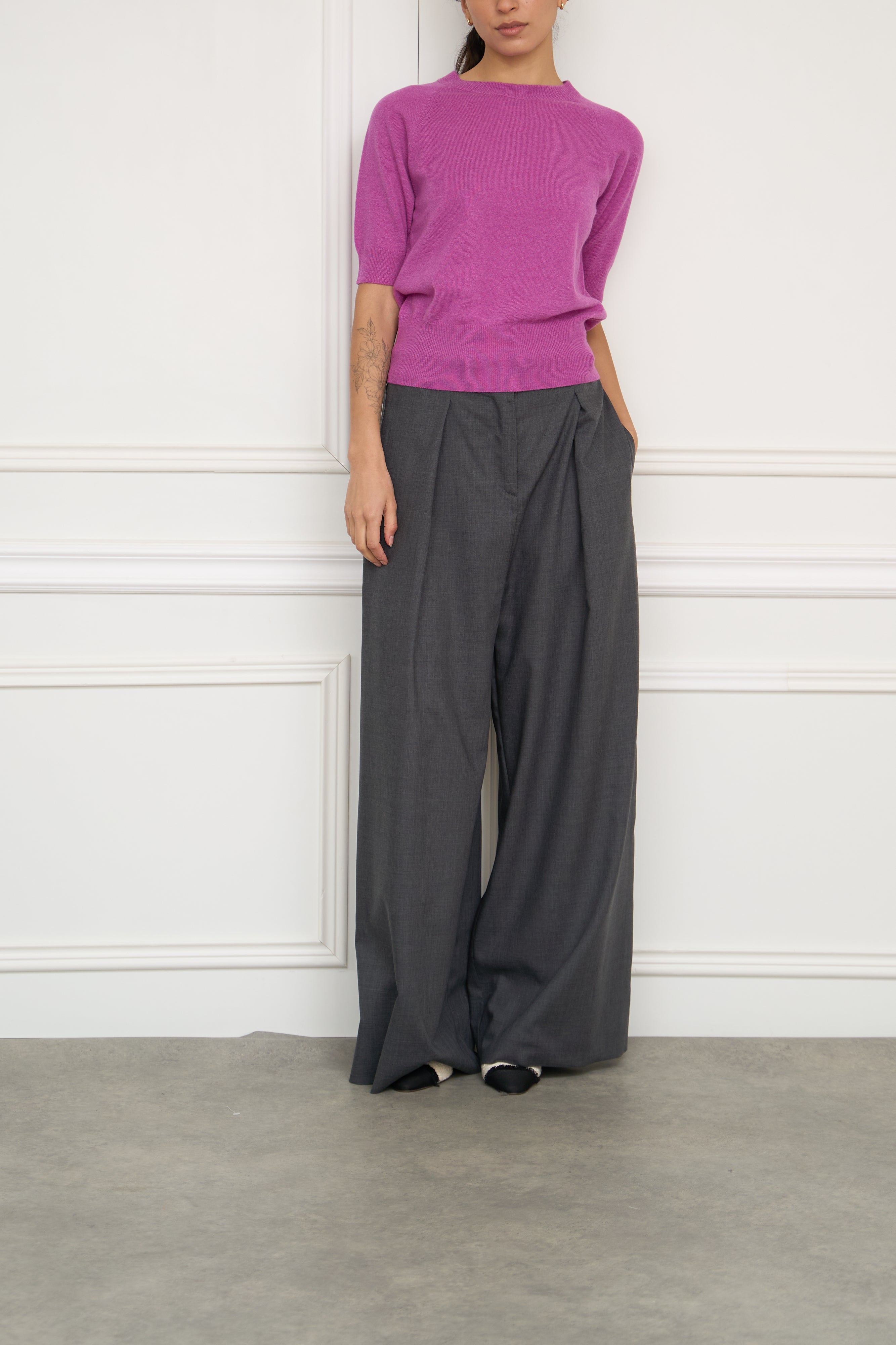 Midi dress with tie tail in yellow 