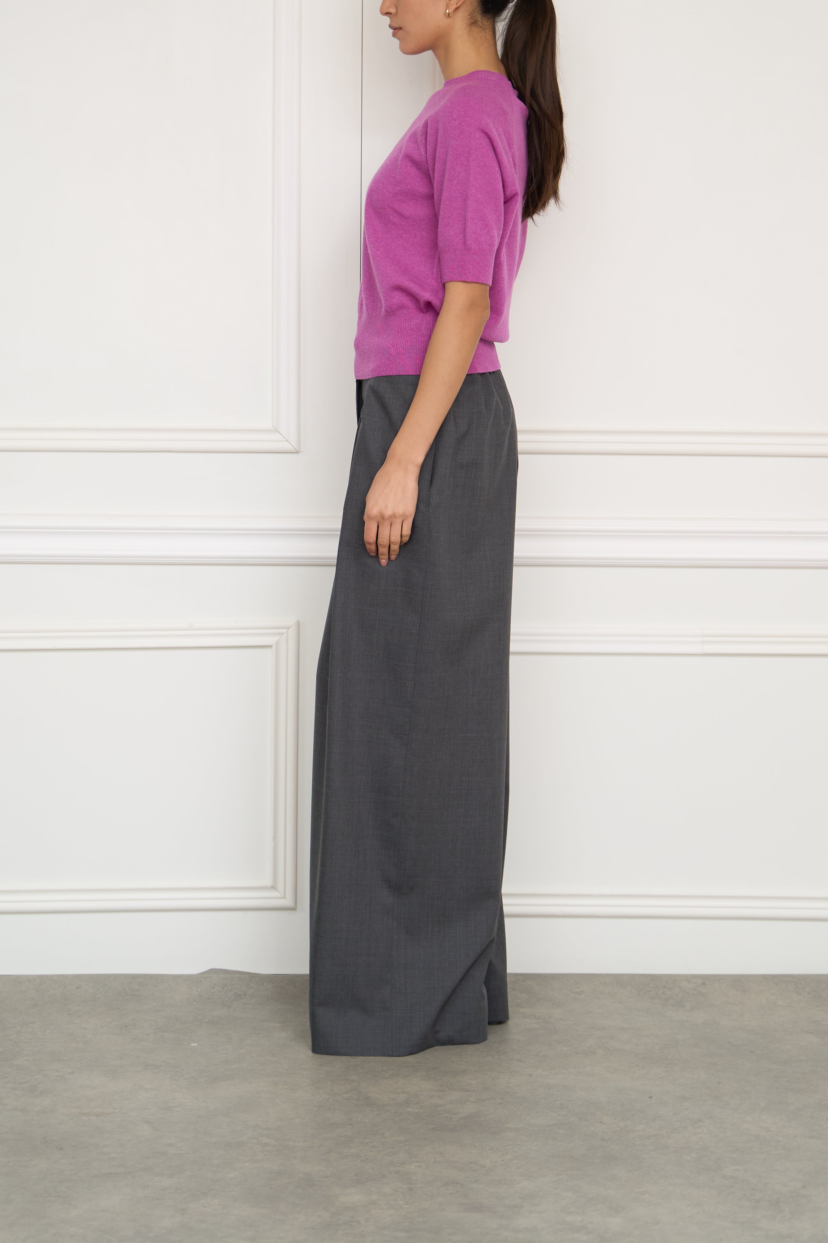 Midi dress with tie tail in yellow 