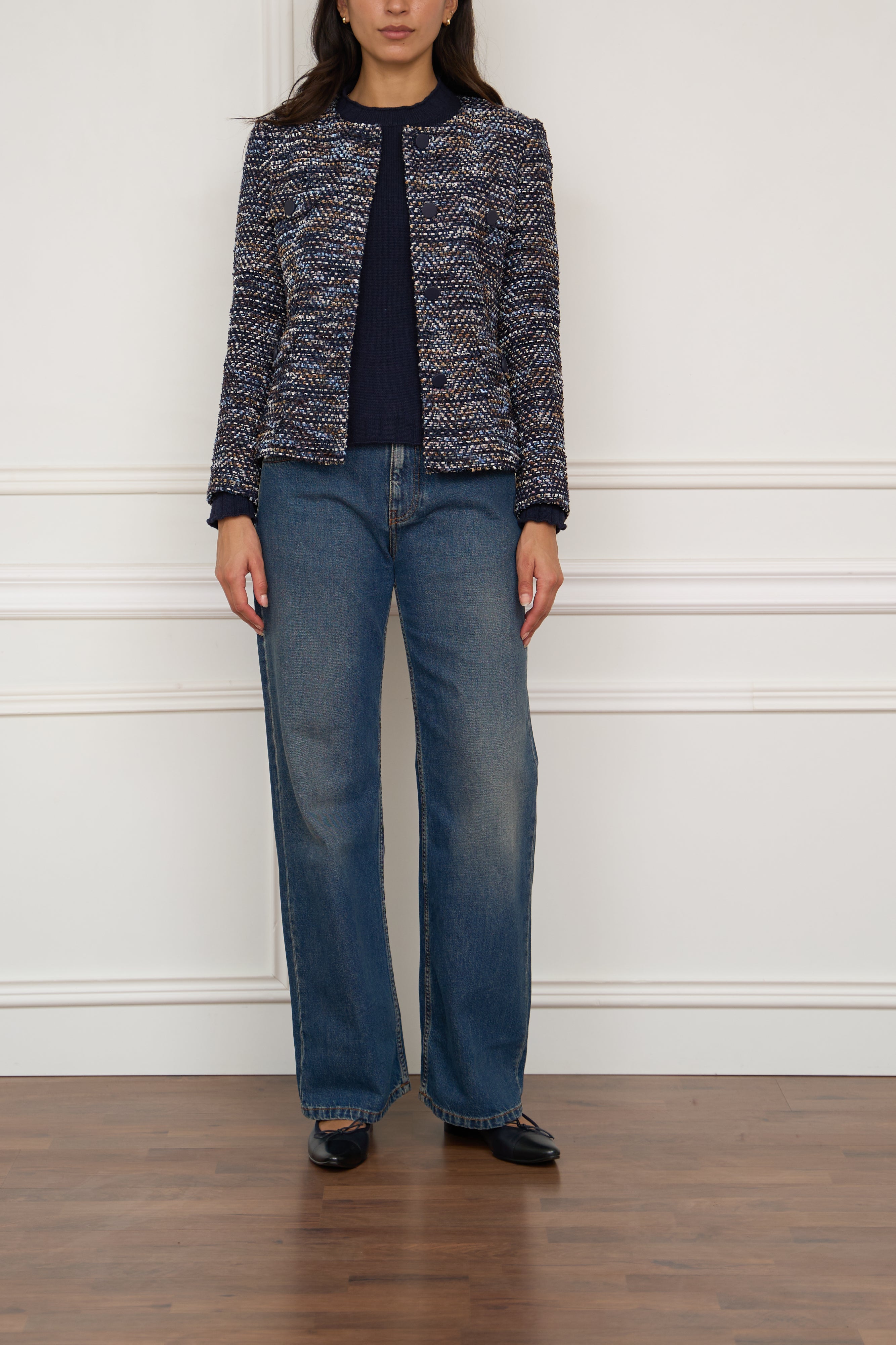Tweed-Jacke 'Jodie' in marine