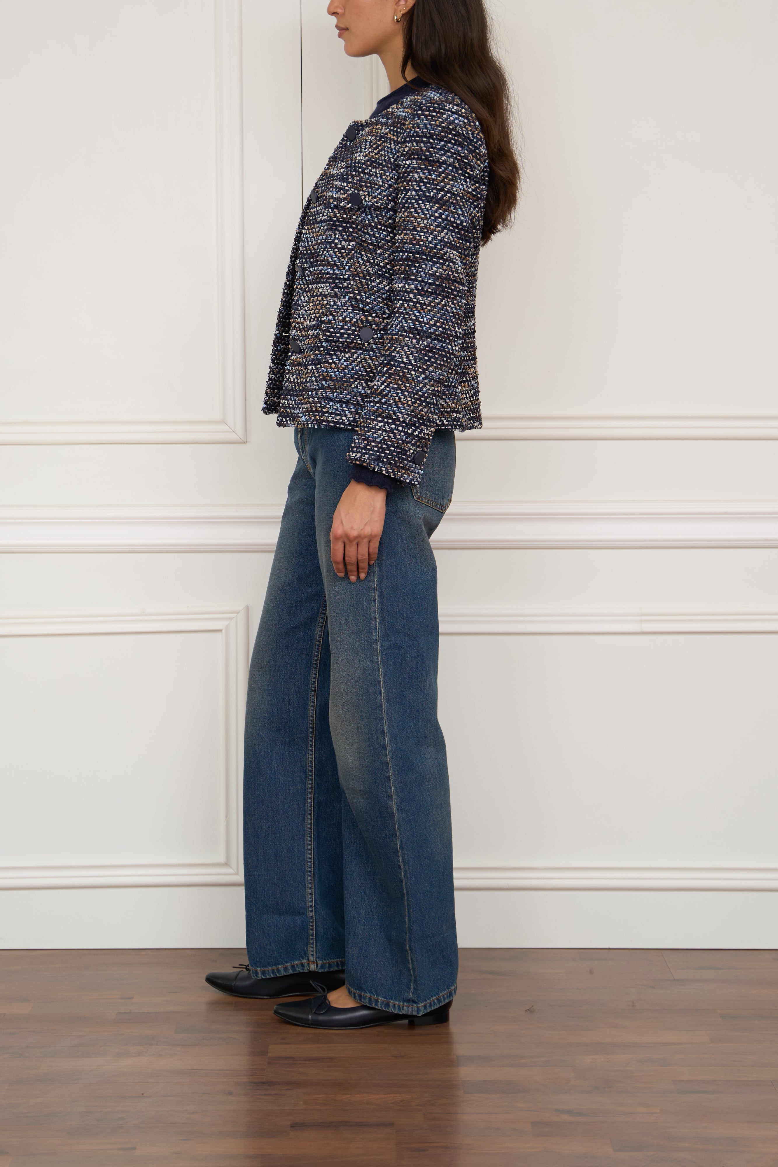 Tweed-Jacke 'Jodie' in marine