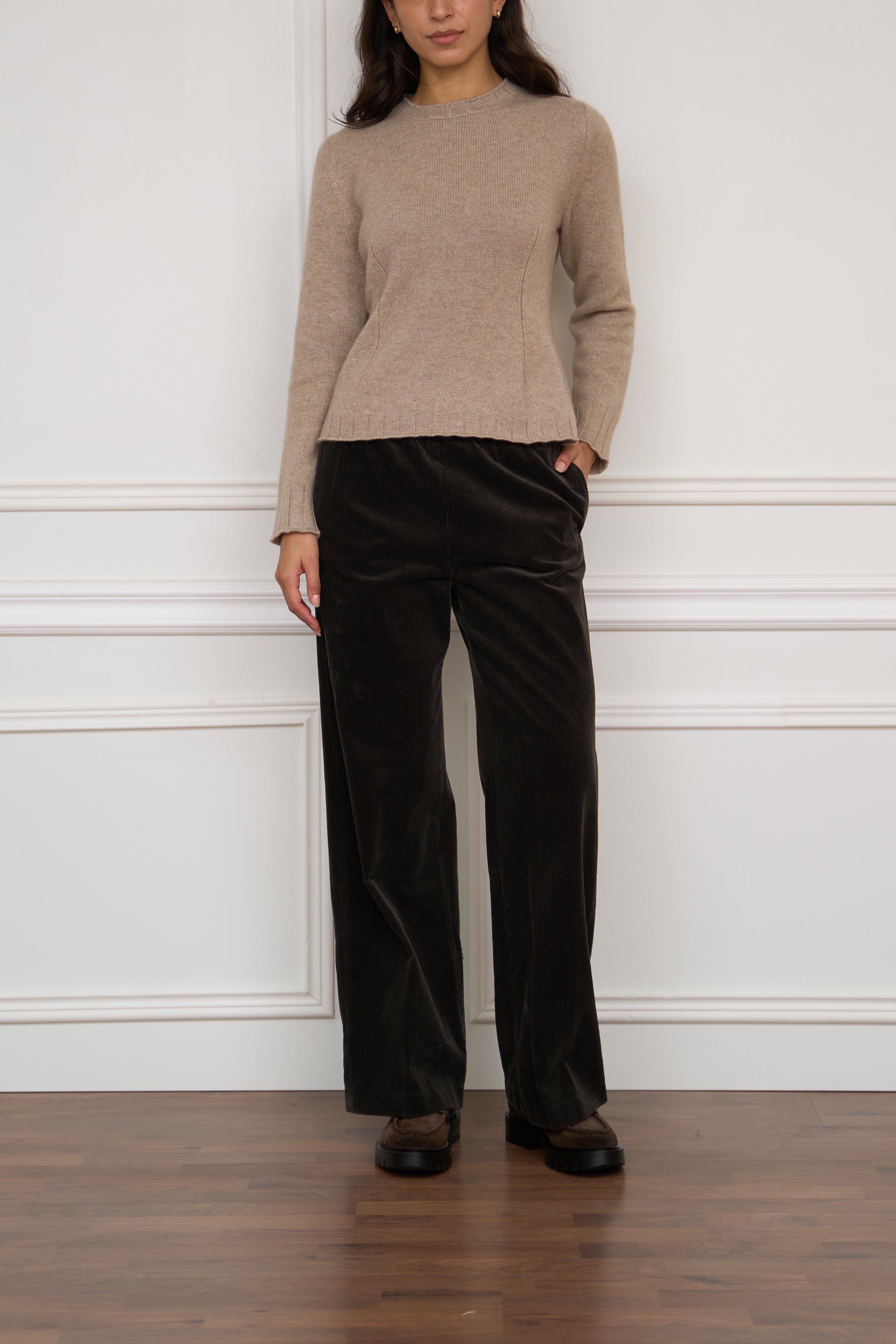 Kaschmir-Pullover in beige