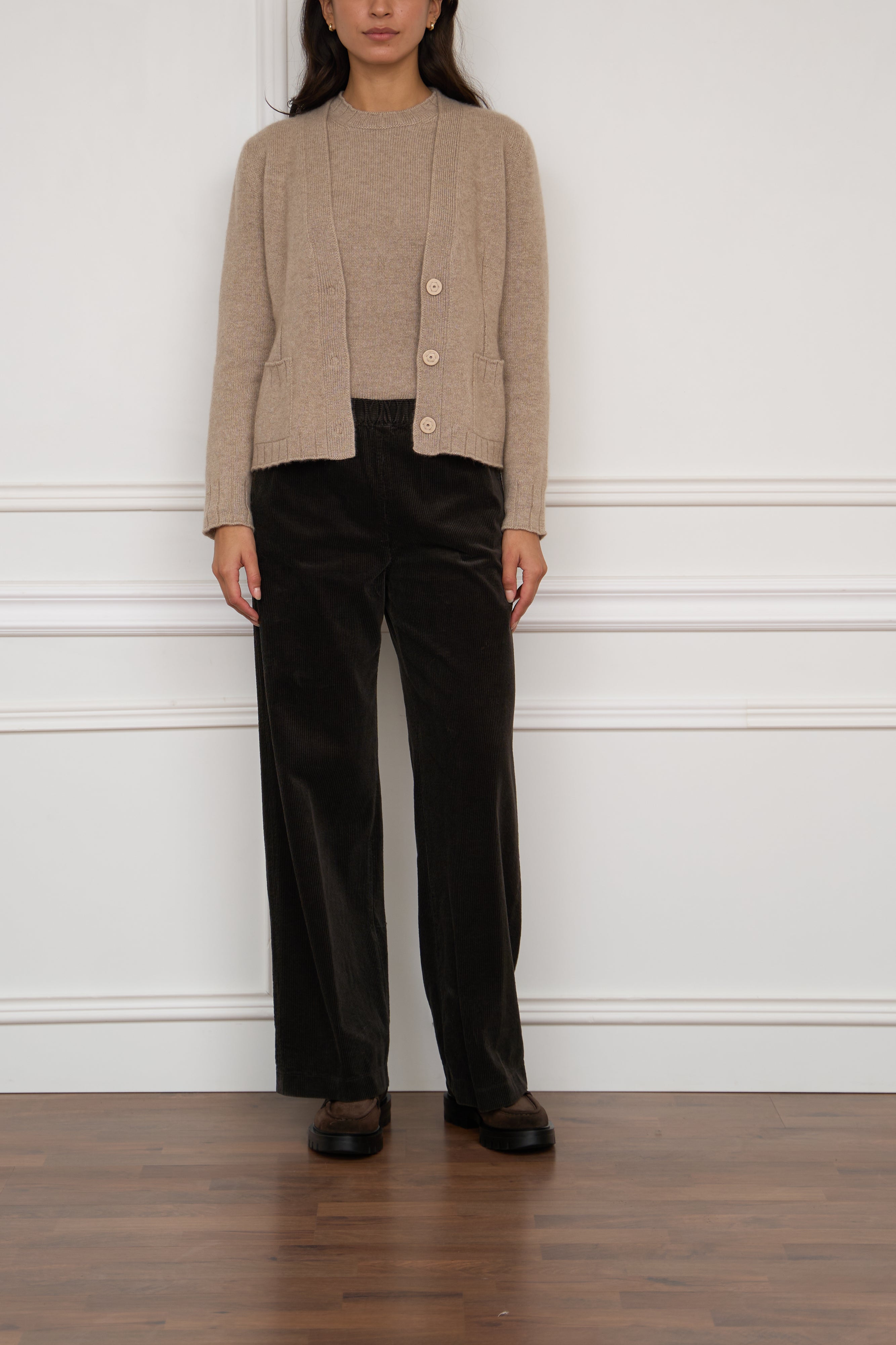 Cordhose in braun