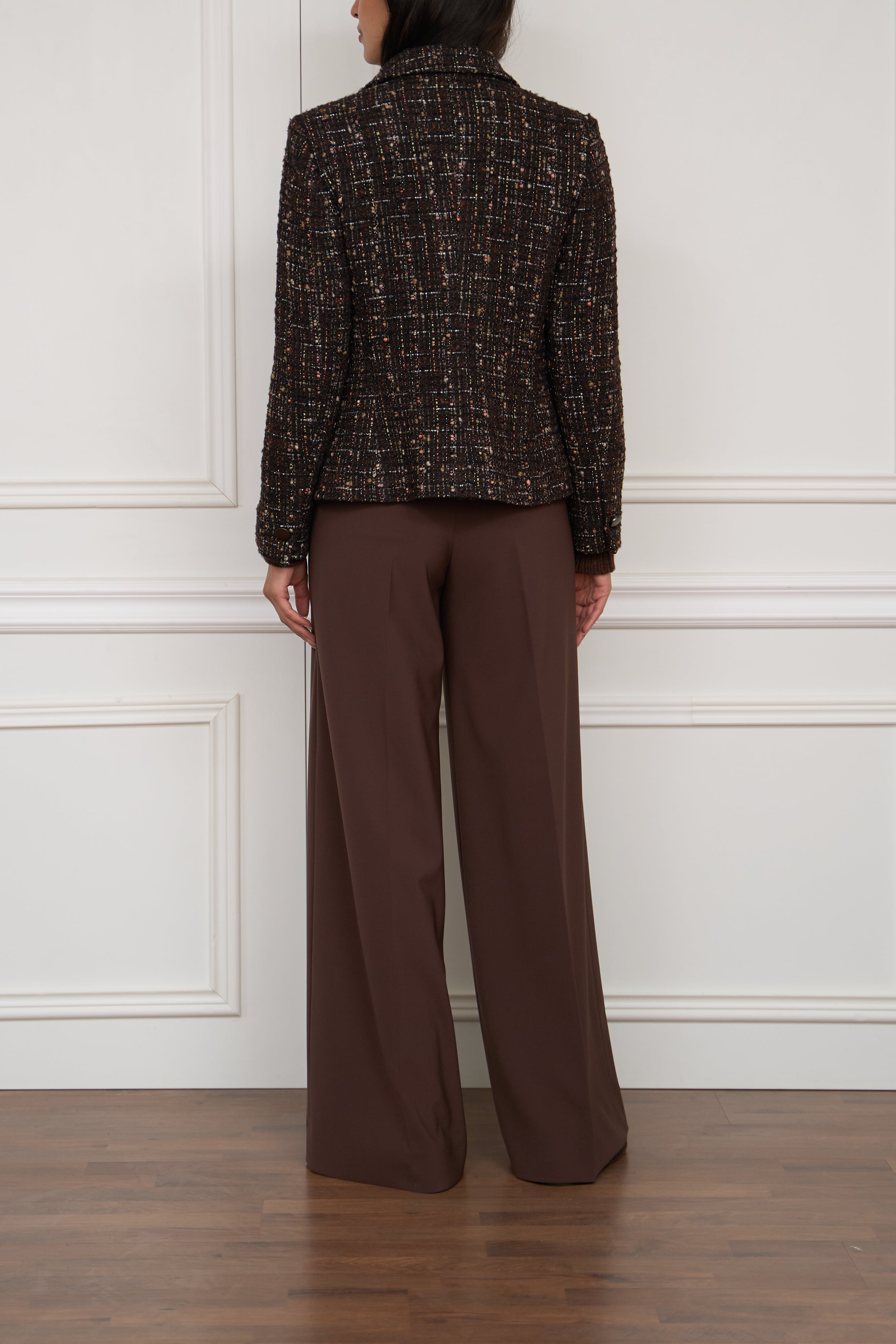 Bouclé-Blazer 'India' in braun