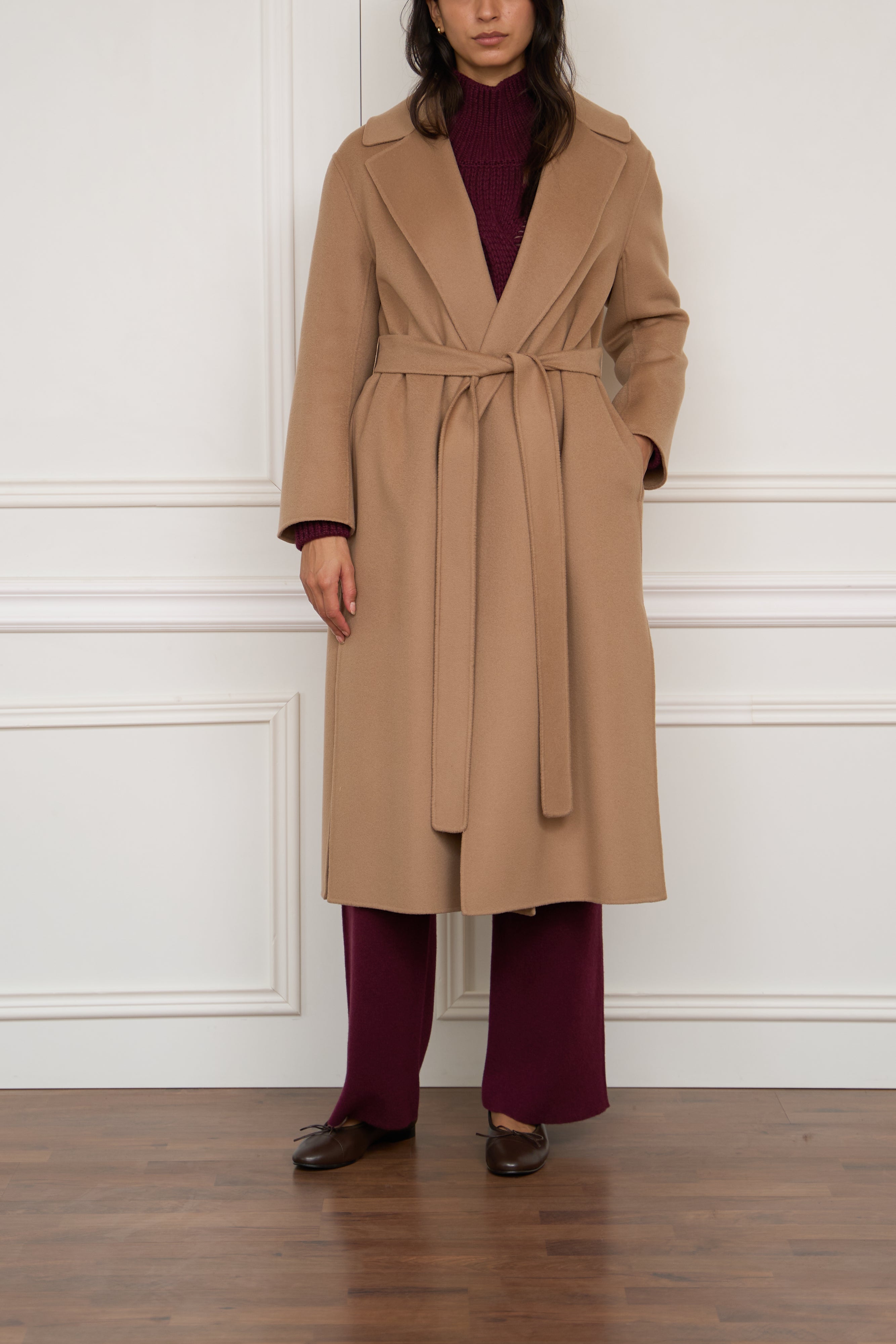 Wollmantel 'Livia' in camel