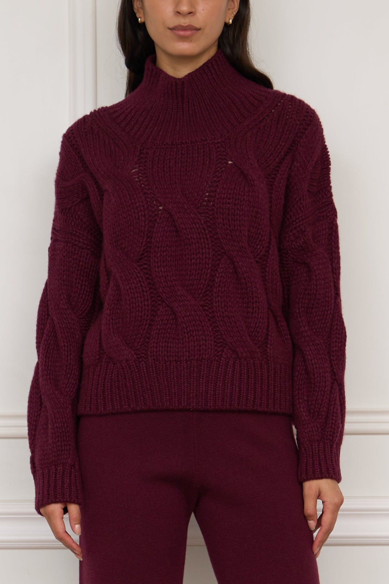 Kaschmir Pullover in bordeaux