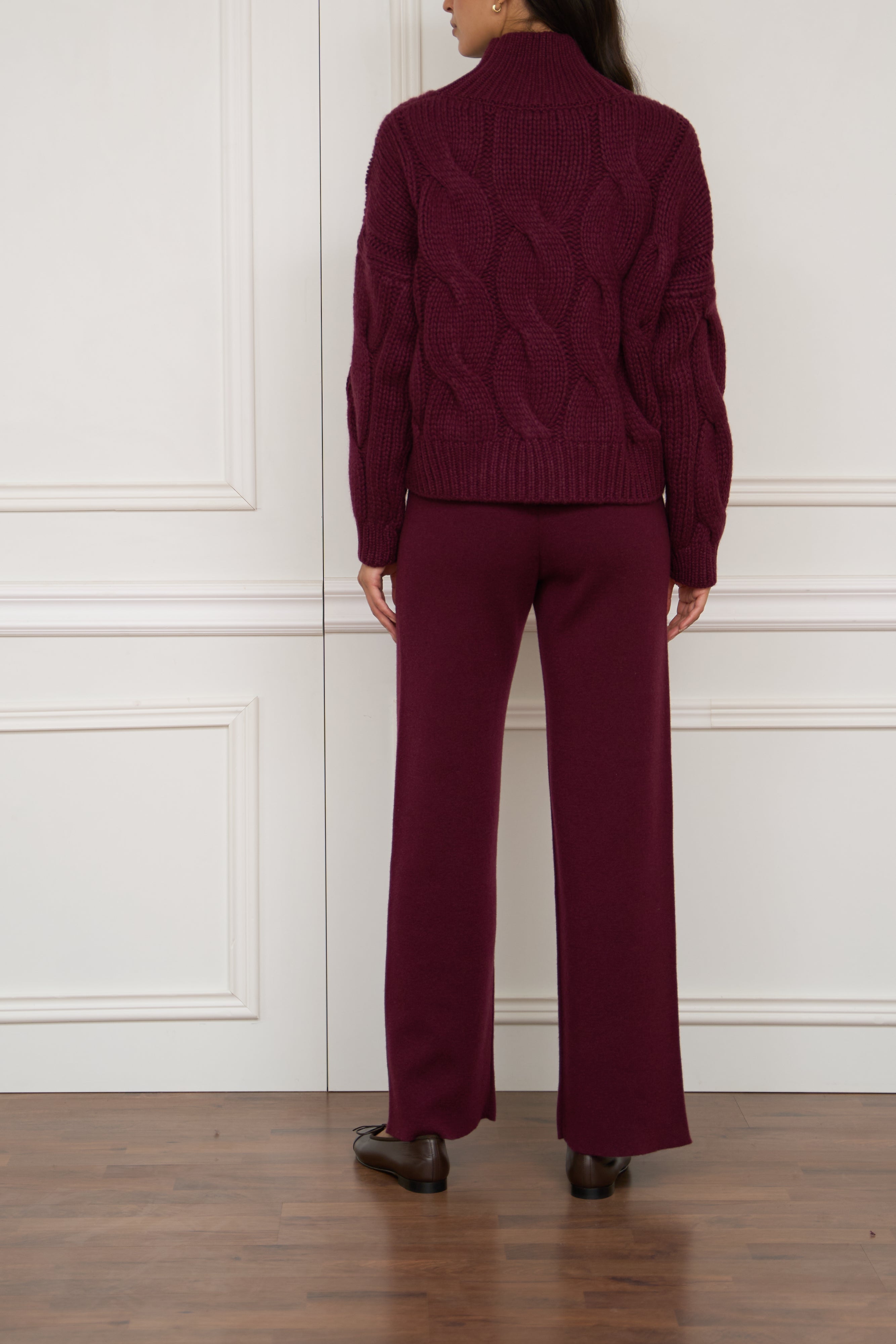 Kaschmir Pullover in bordeaux