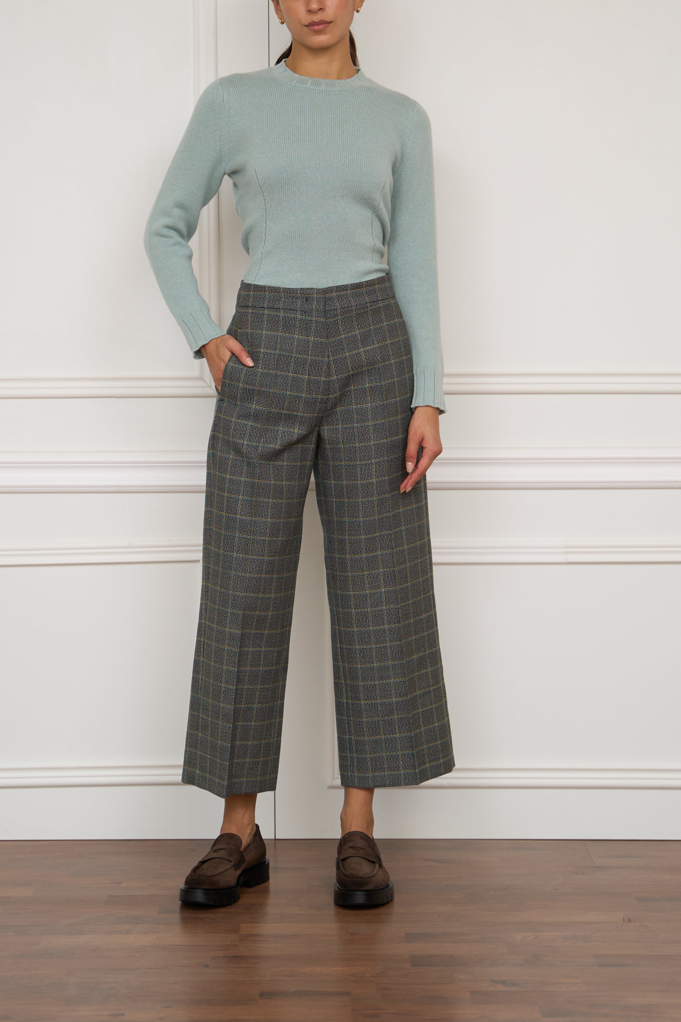 Wollhose mit Karomuster