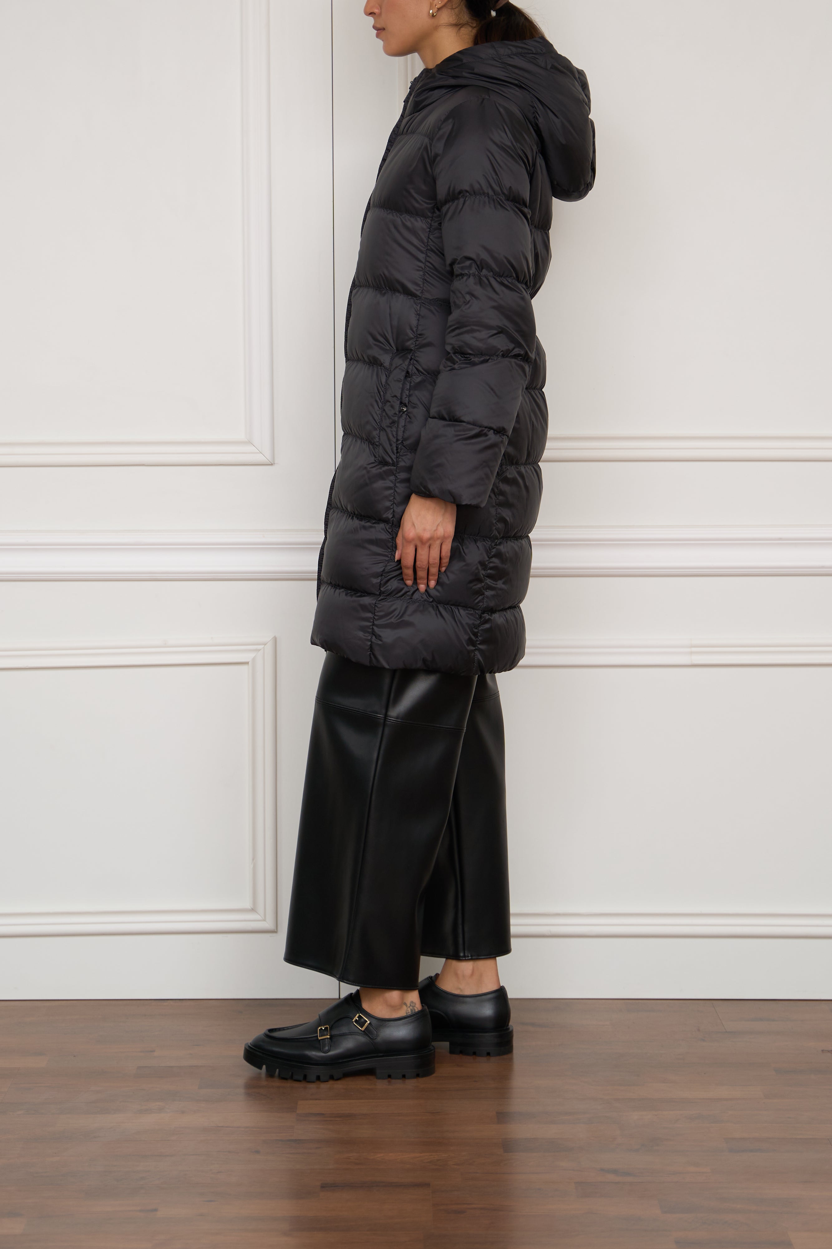 Daunenmantel 'Seipar' in schwarz