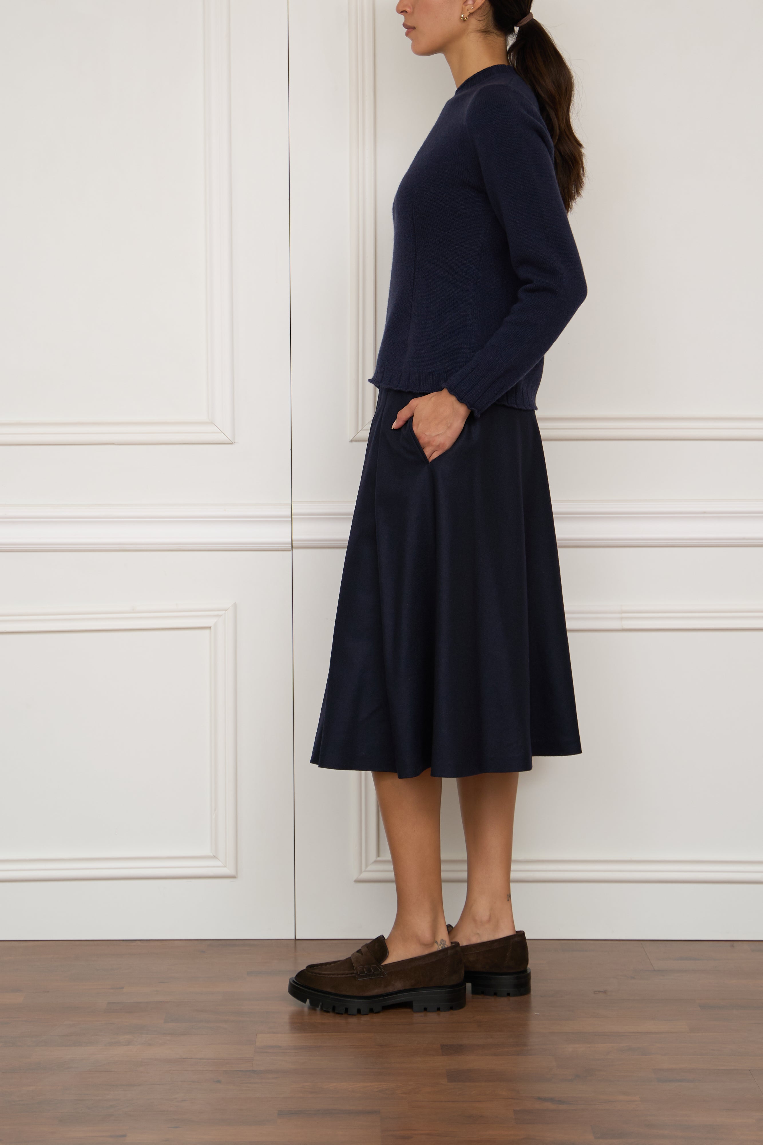 Kaschmir-Pullover in marine