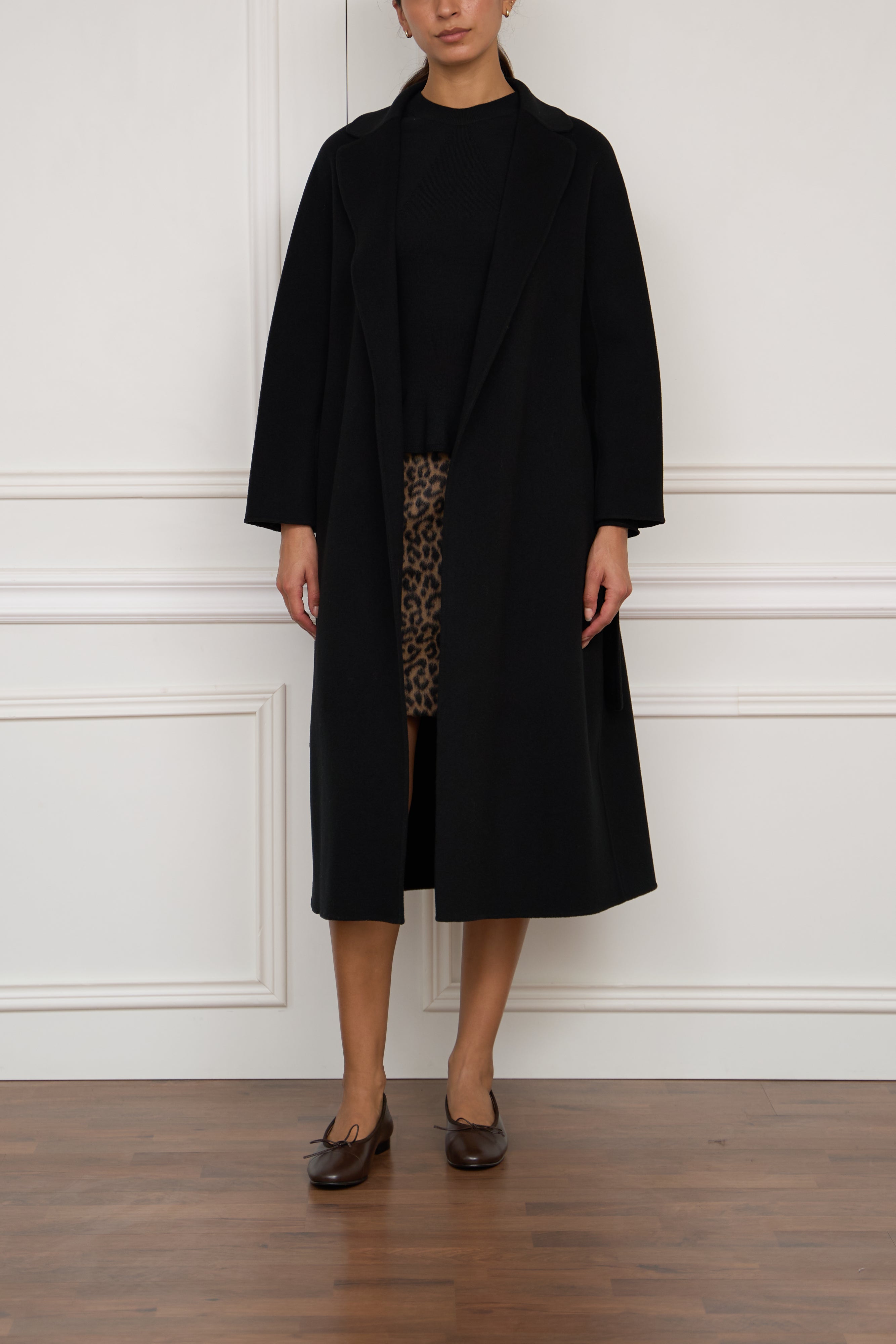 Wollmantel 'Esturia' in schwarz