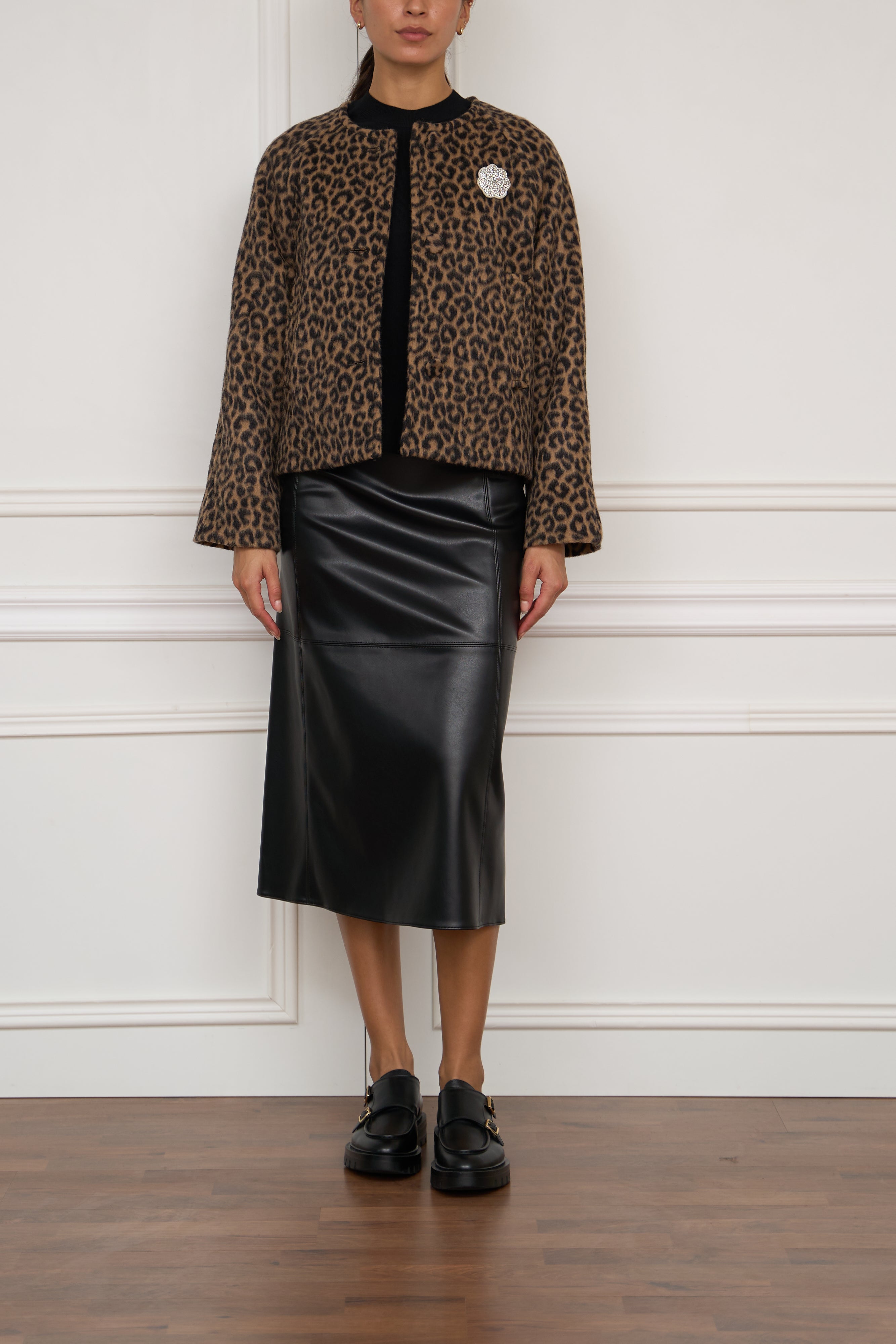 Jacke mit Leopardenmuster