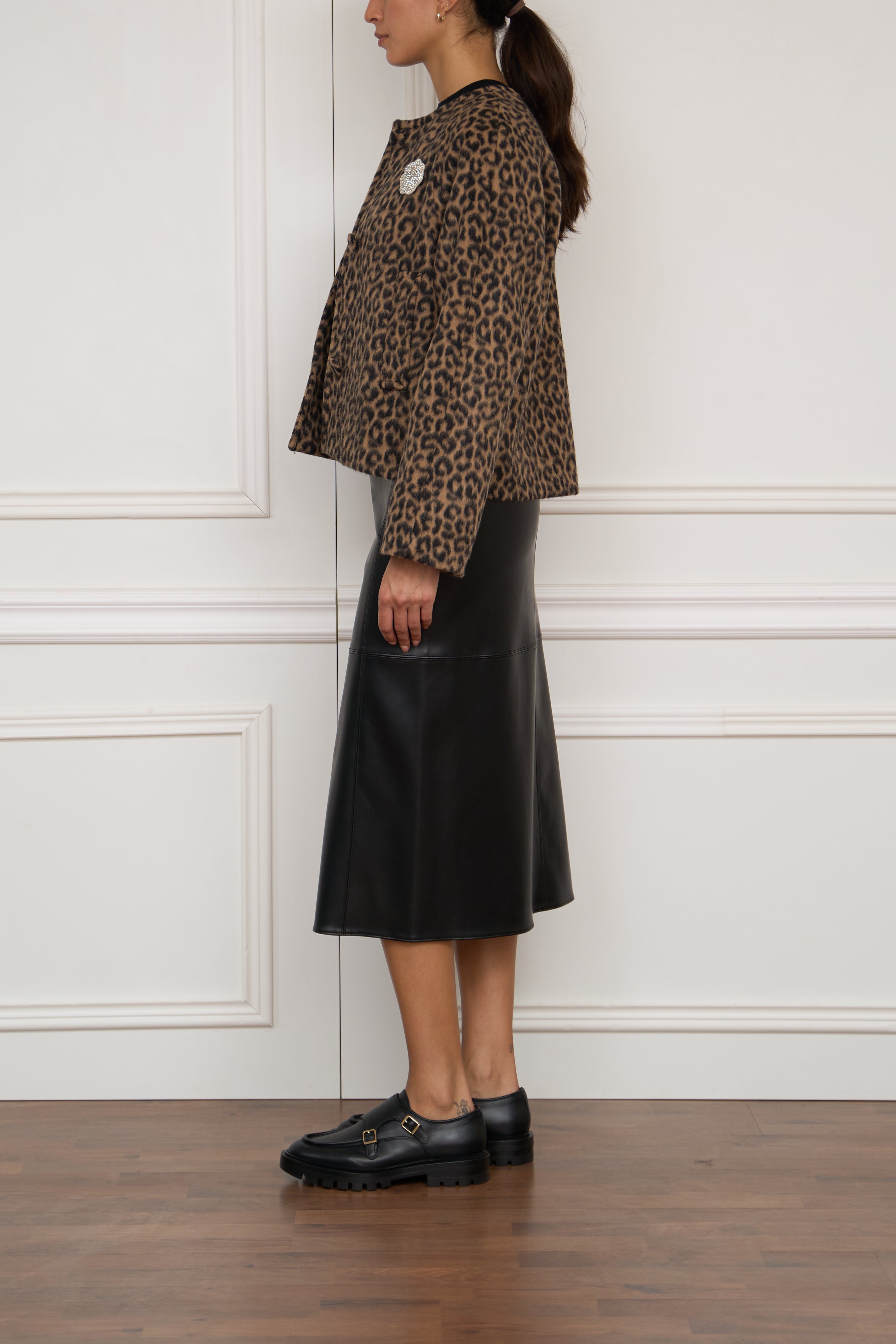 Jacke mit Leopardenmuster