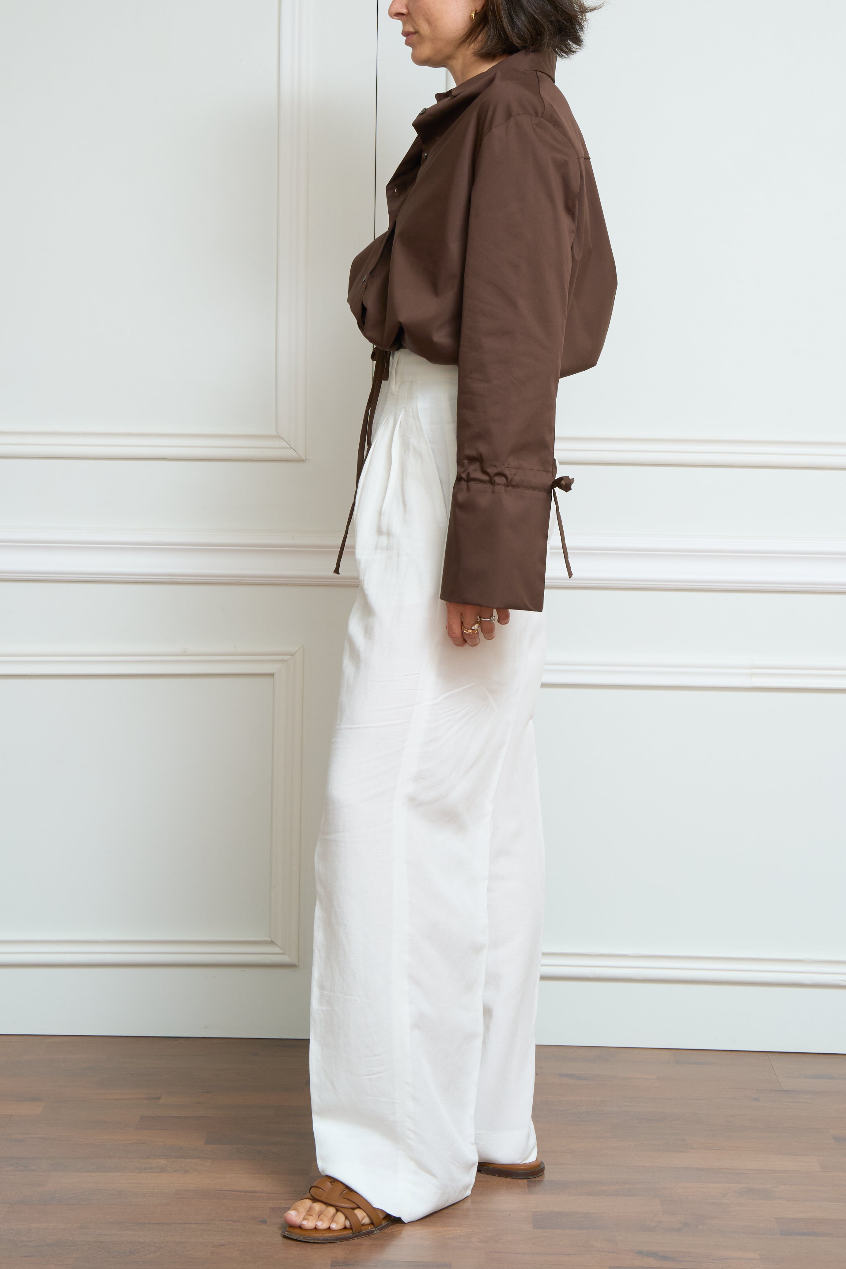 Bluse in braun