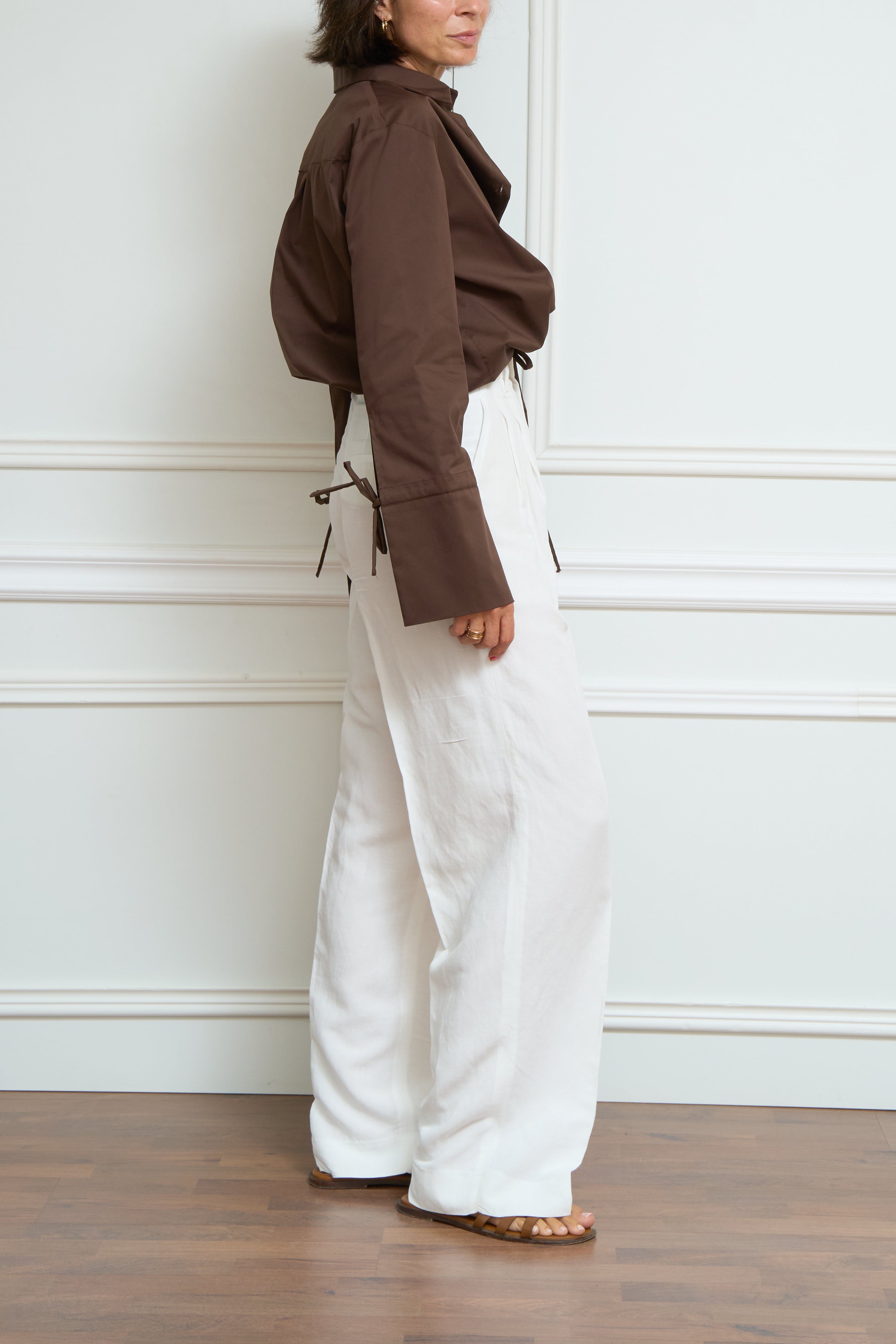 Bluse in braun