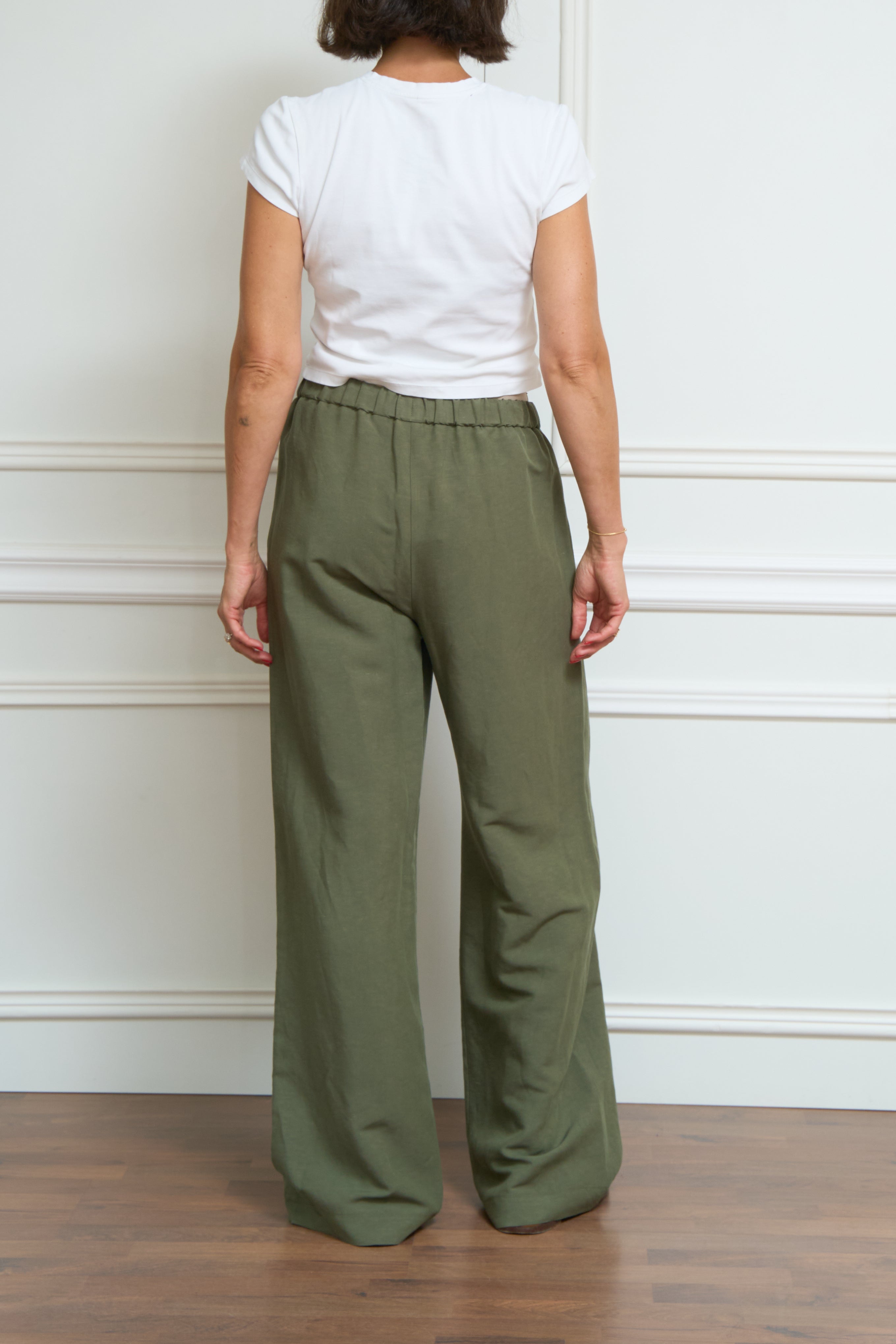 Leinenhose in oliv