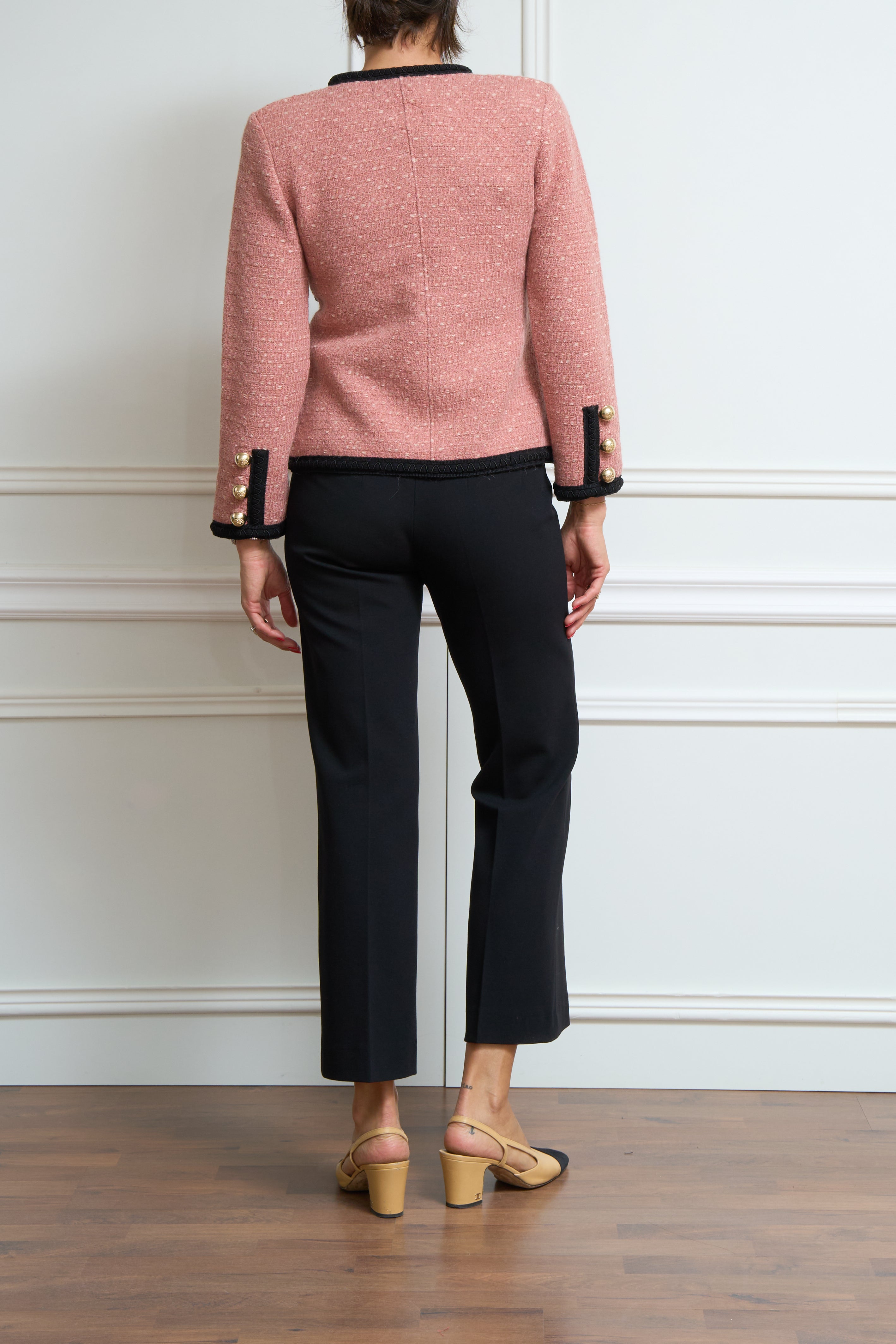 Tweed-Blazer in rosa