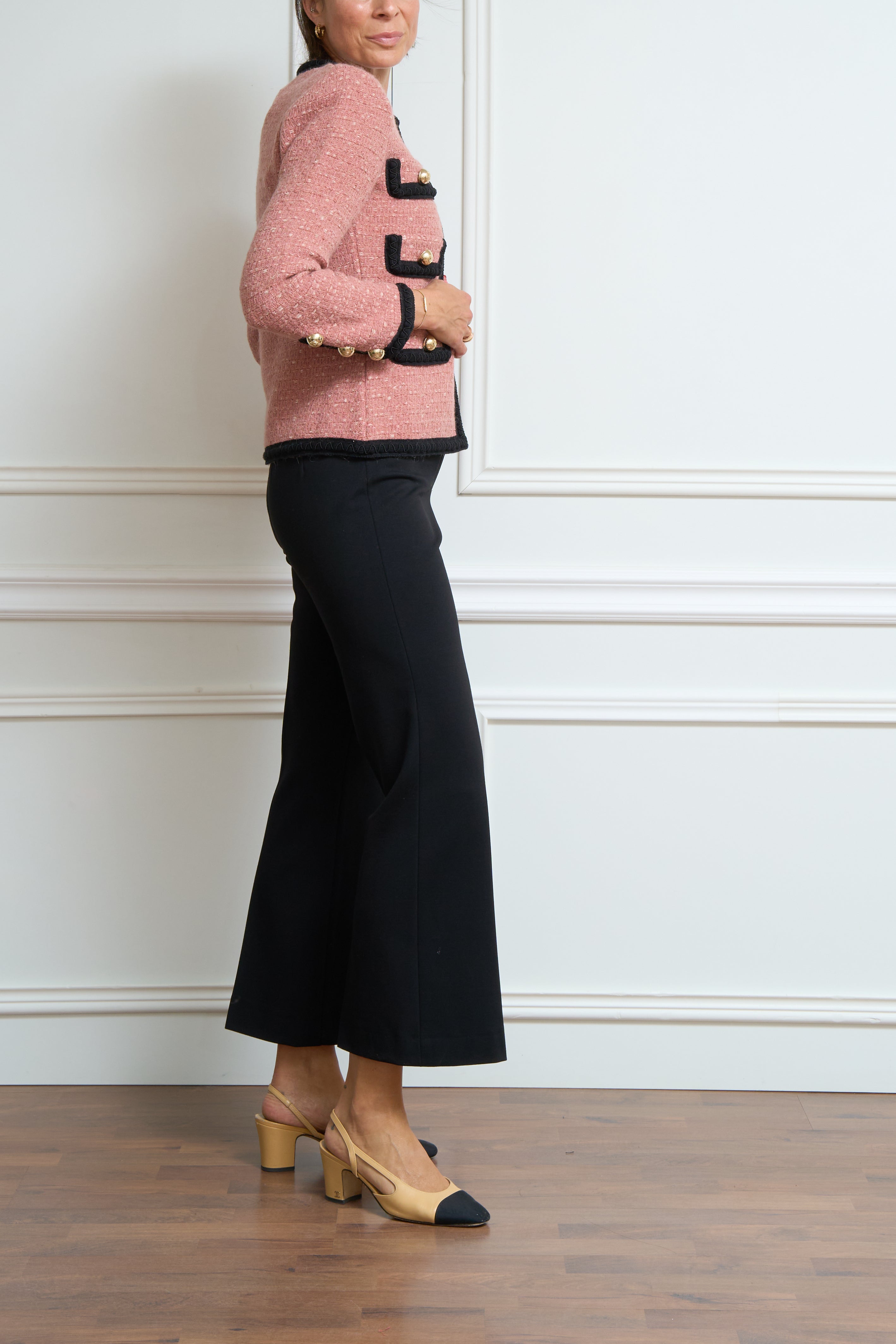 Tweed-Blazer in rosa