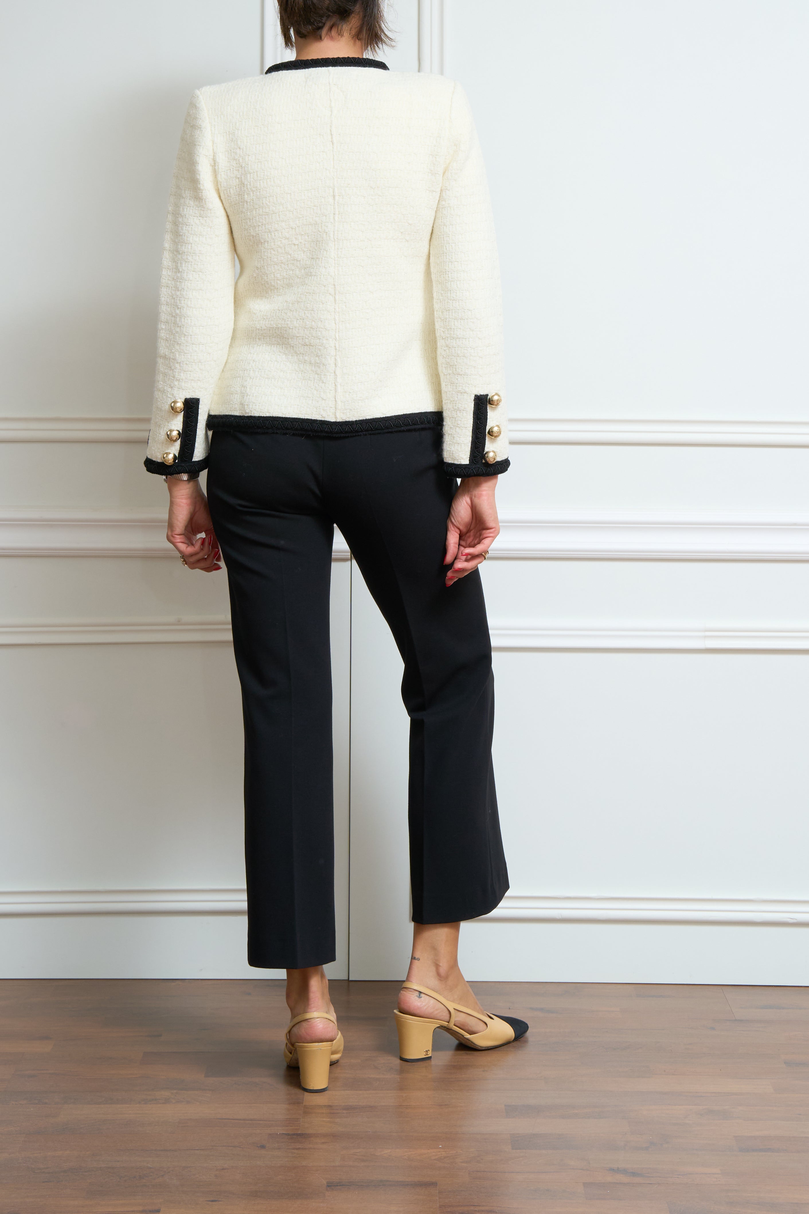 Tweed-Blazer in creme