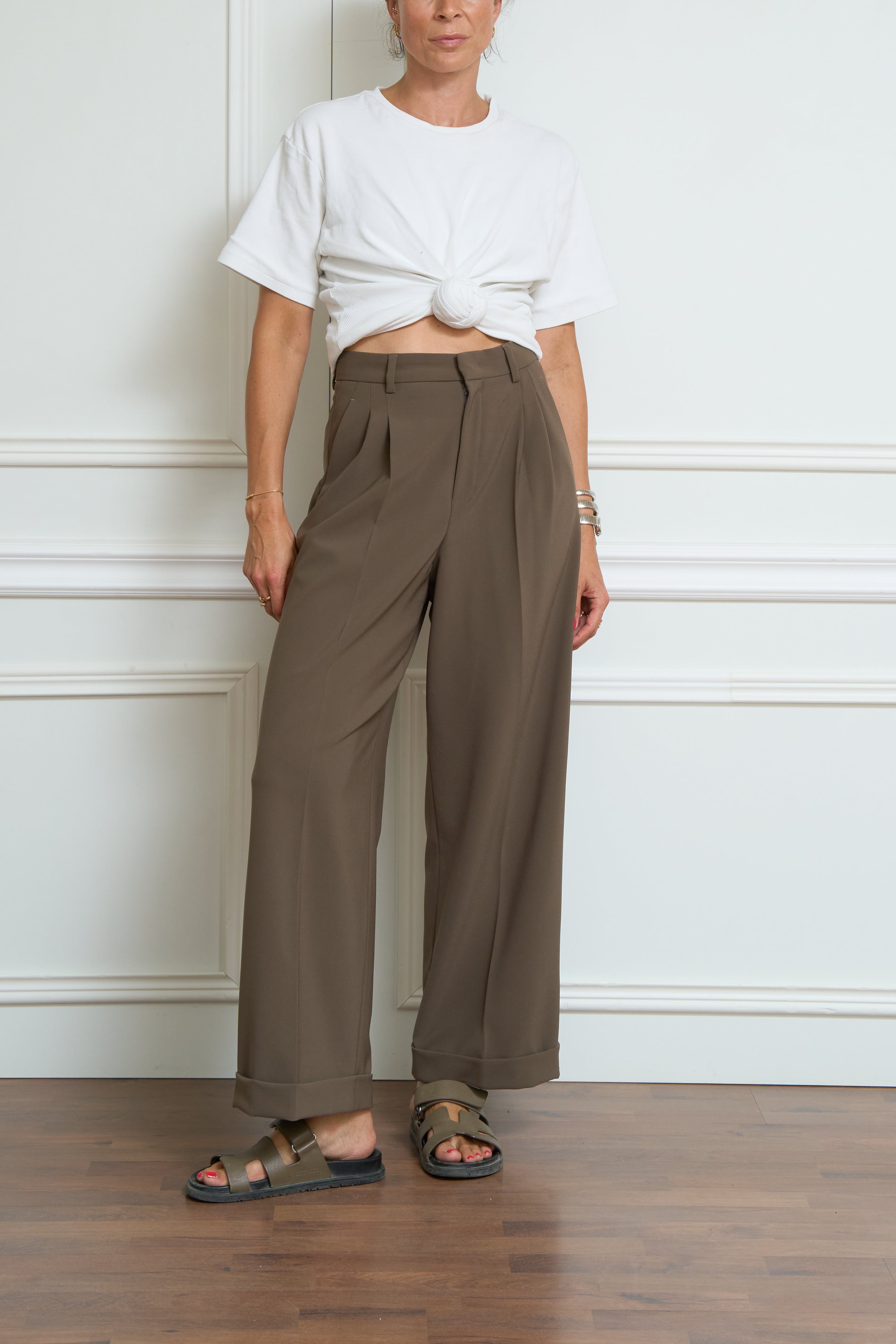 Hose 'Nevin' in taupe