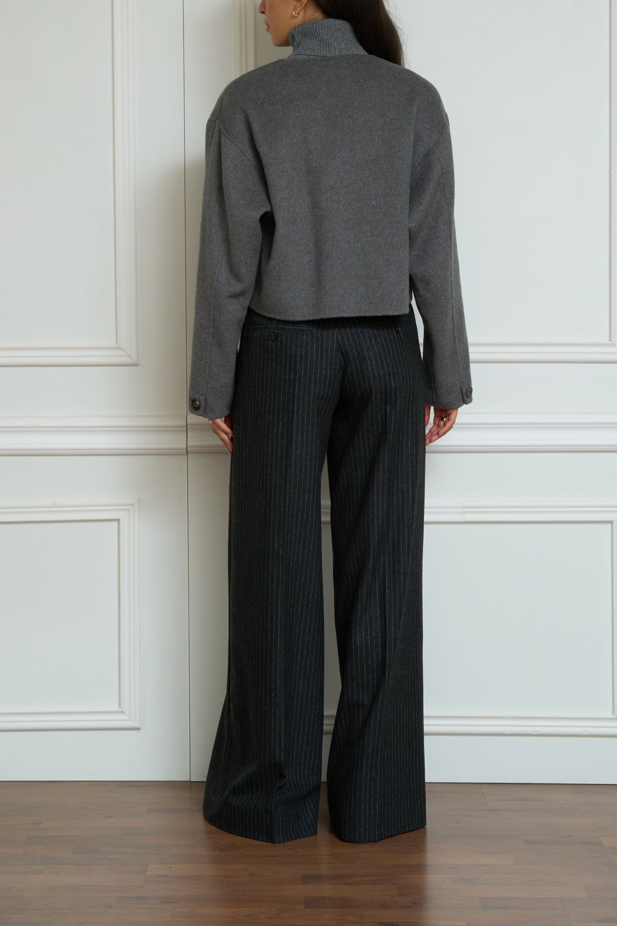 Wool jacket in grey