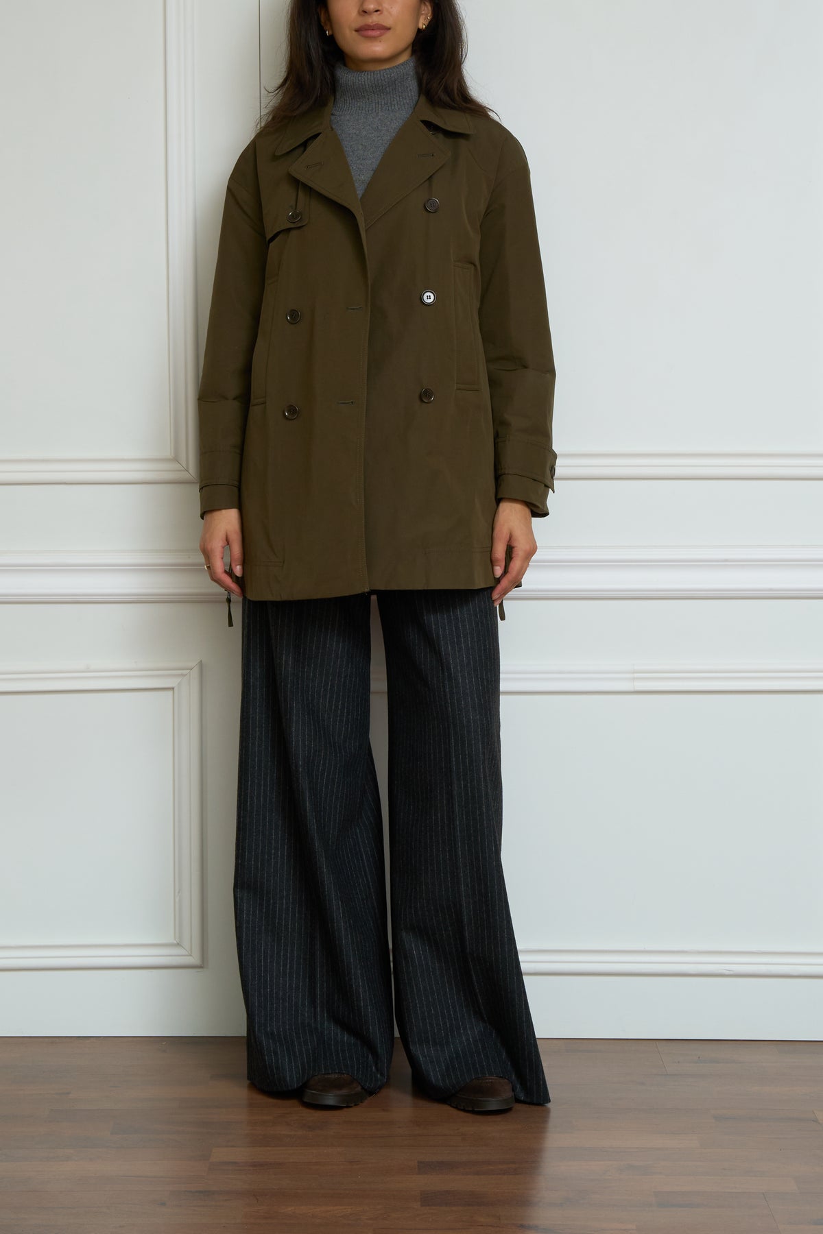 Trenchcoat in grün