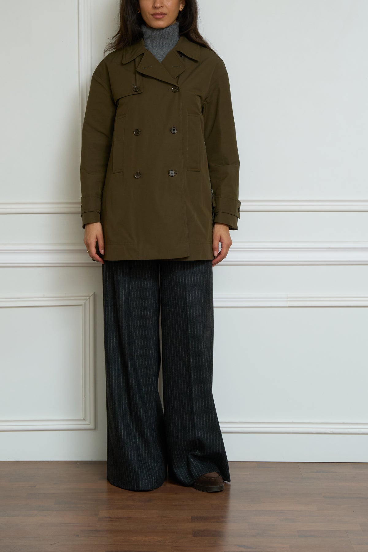 Trenchcoat in grün