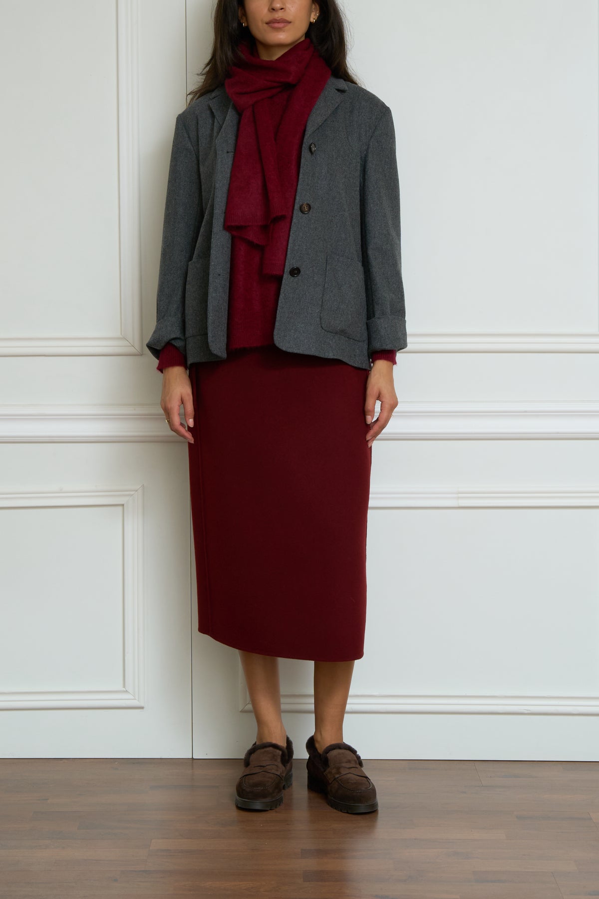 Wool blazer 'Dora' in grey