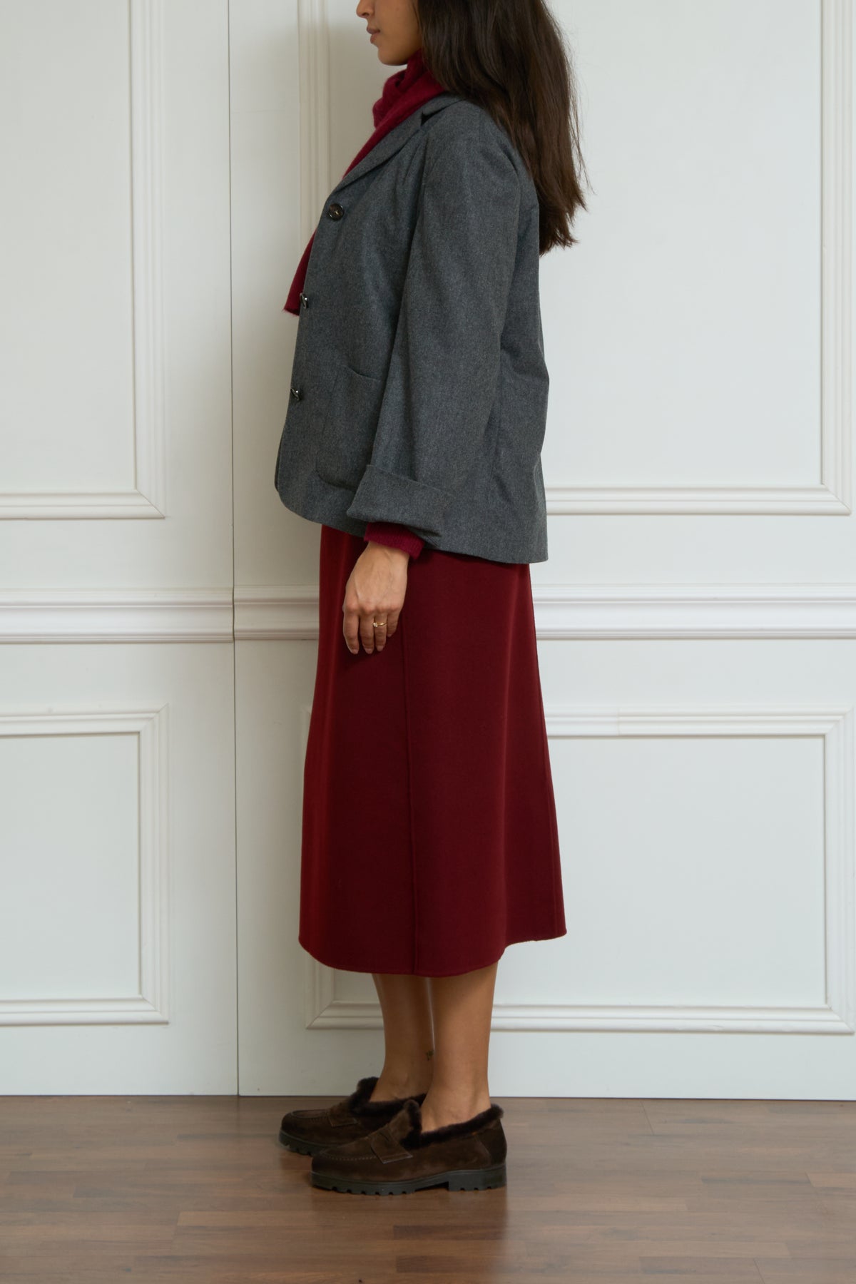 Wool blazer 'Dora' in grey