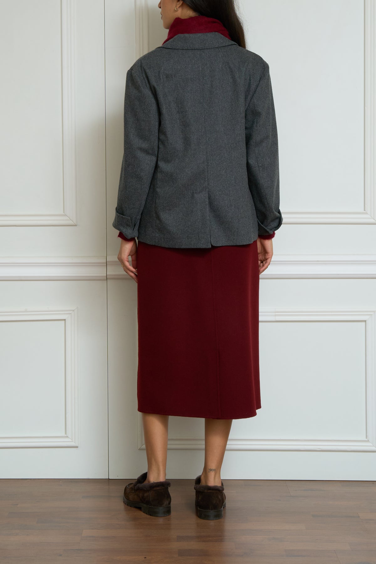 Wool blazer 'Dora' in grey