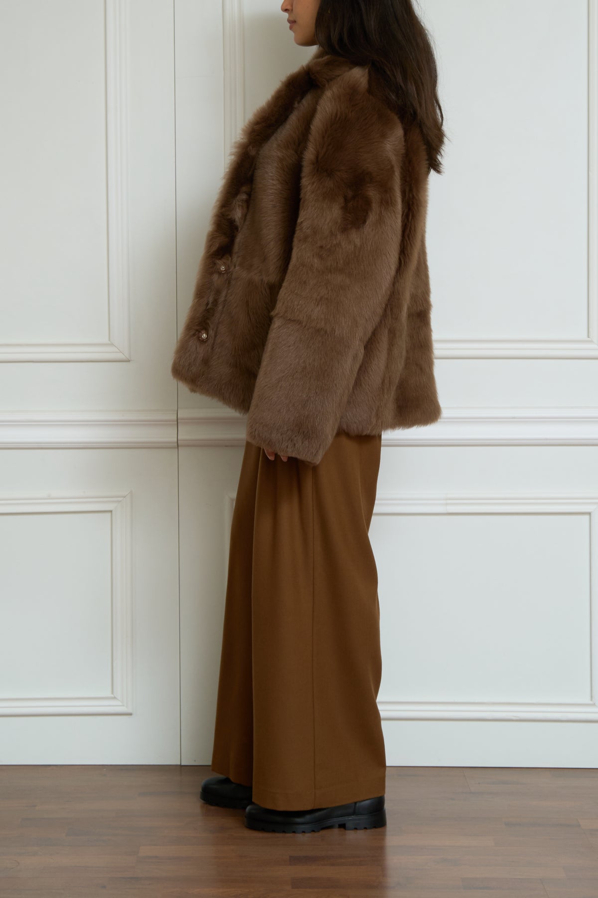 Reversible jacket 'Cleo' in brown