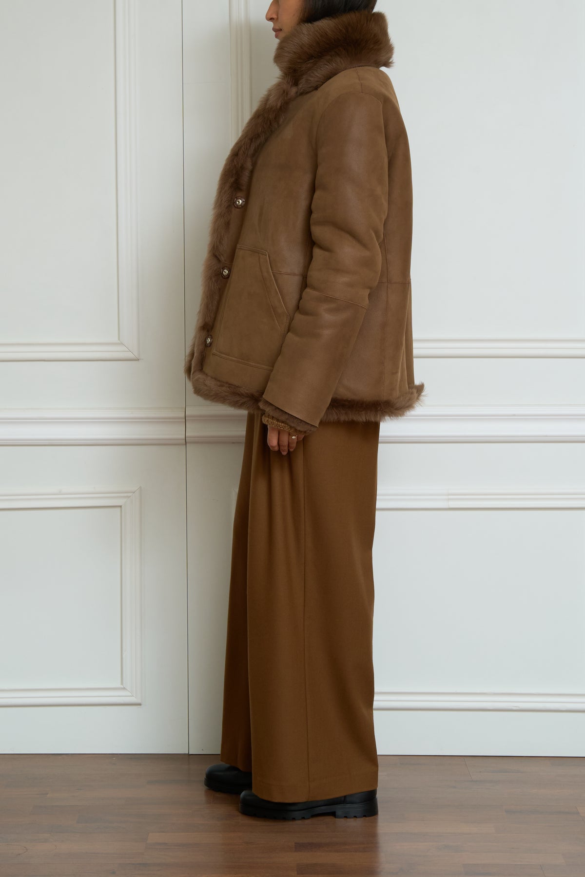 Reversible jacket 'Cleo' in brown