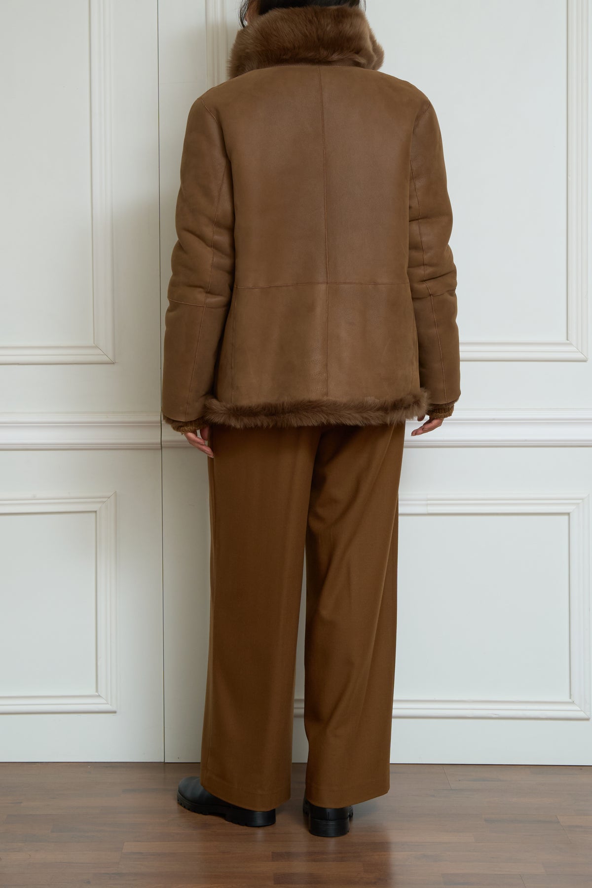Reversible jacket 'Cleo' in brown