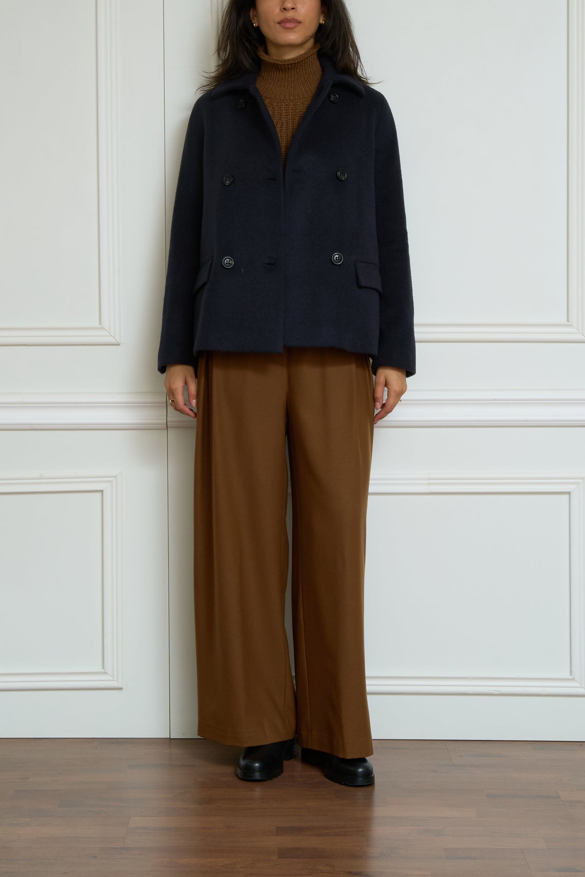 Pea coat in navy