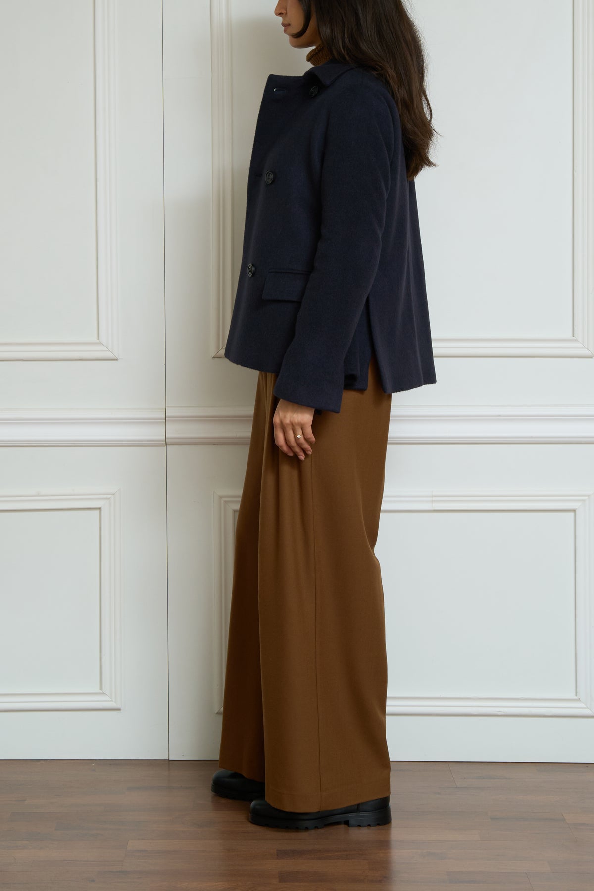 Pea coat in navy